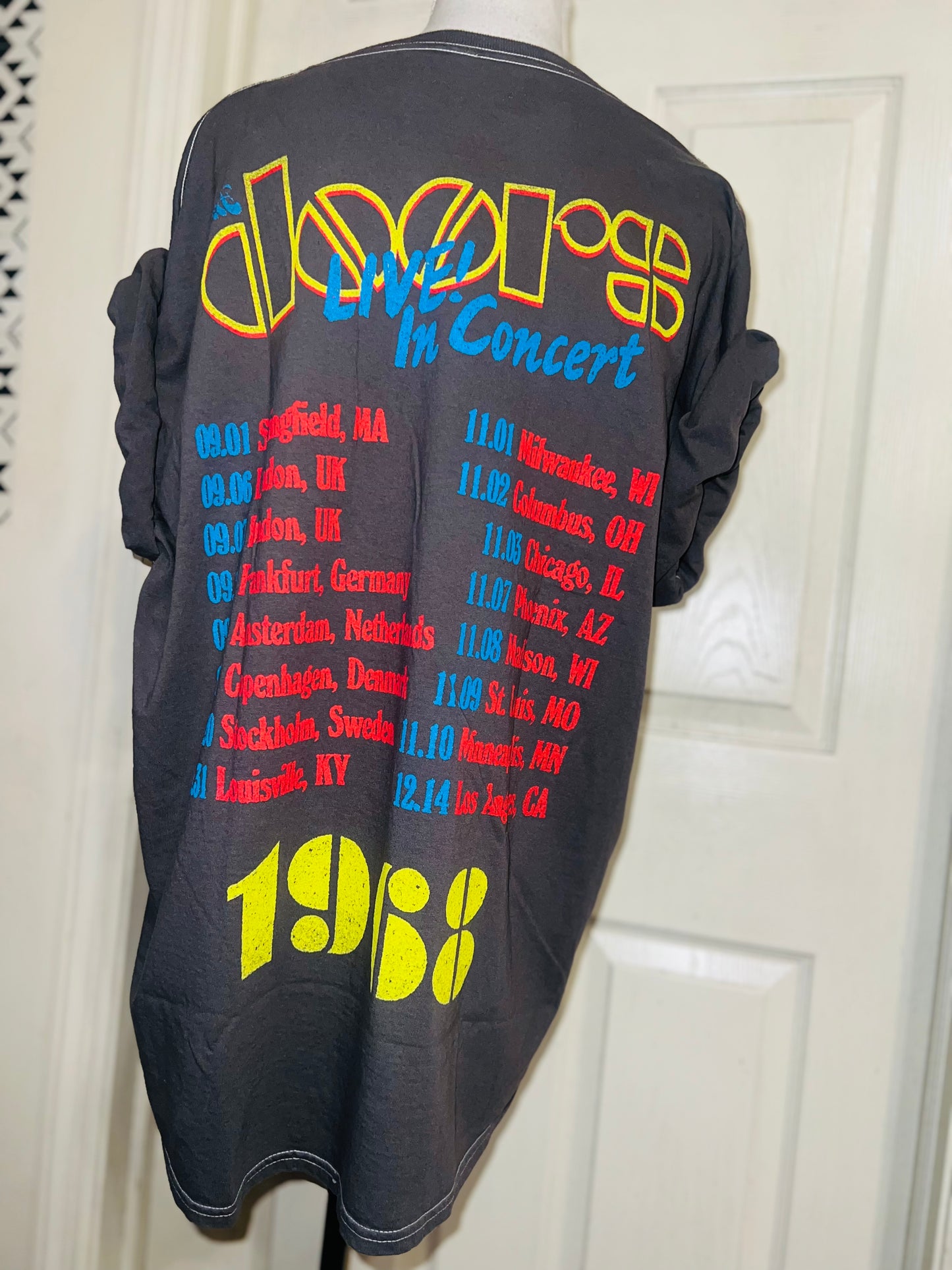 The Doors Double Sided Oversized Distressed Tee