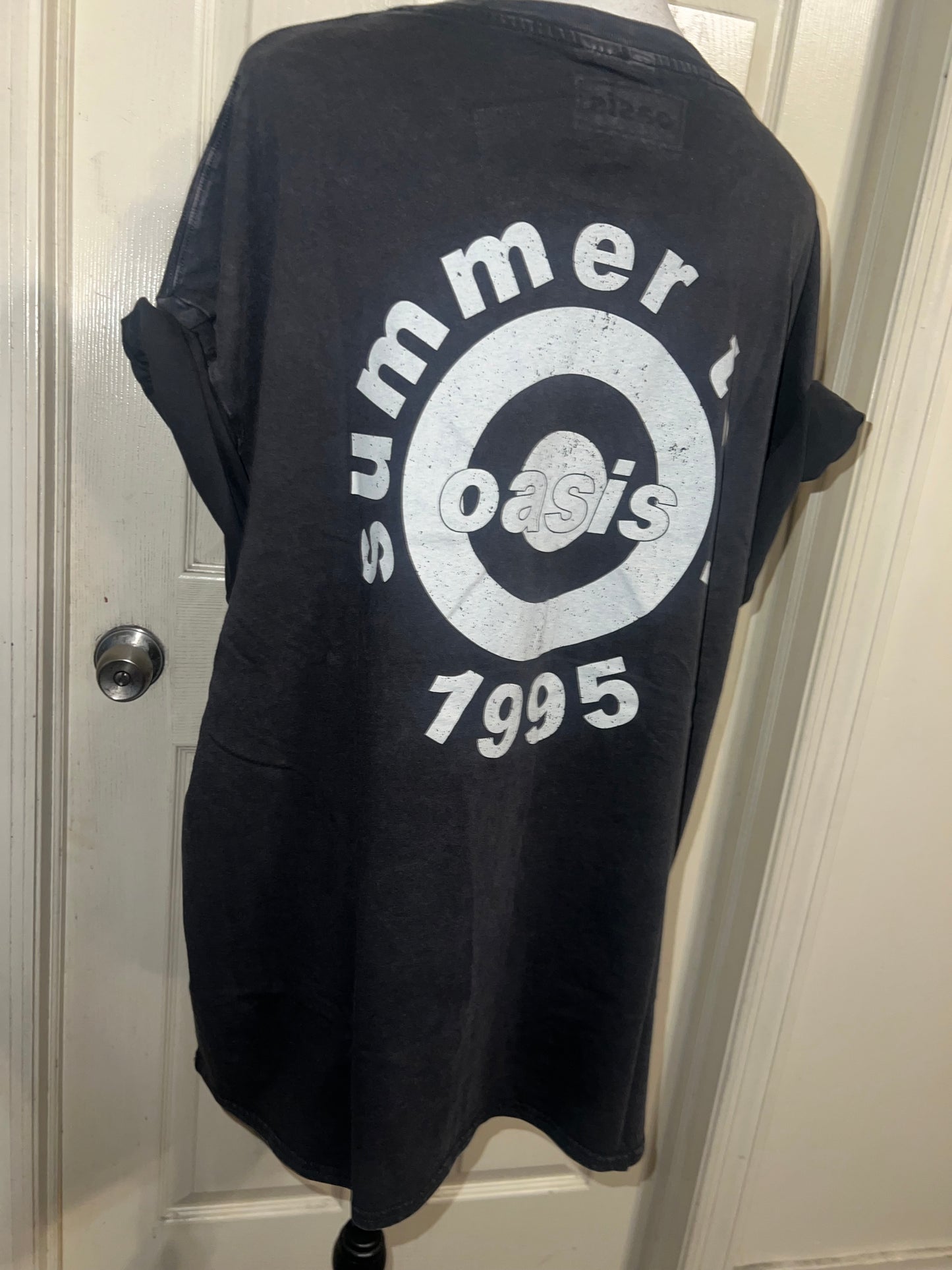 Oasis Double Sided Oversized Distressed Tee