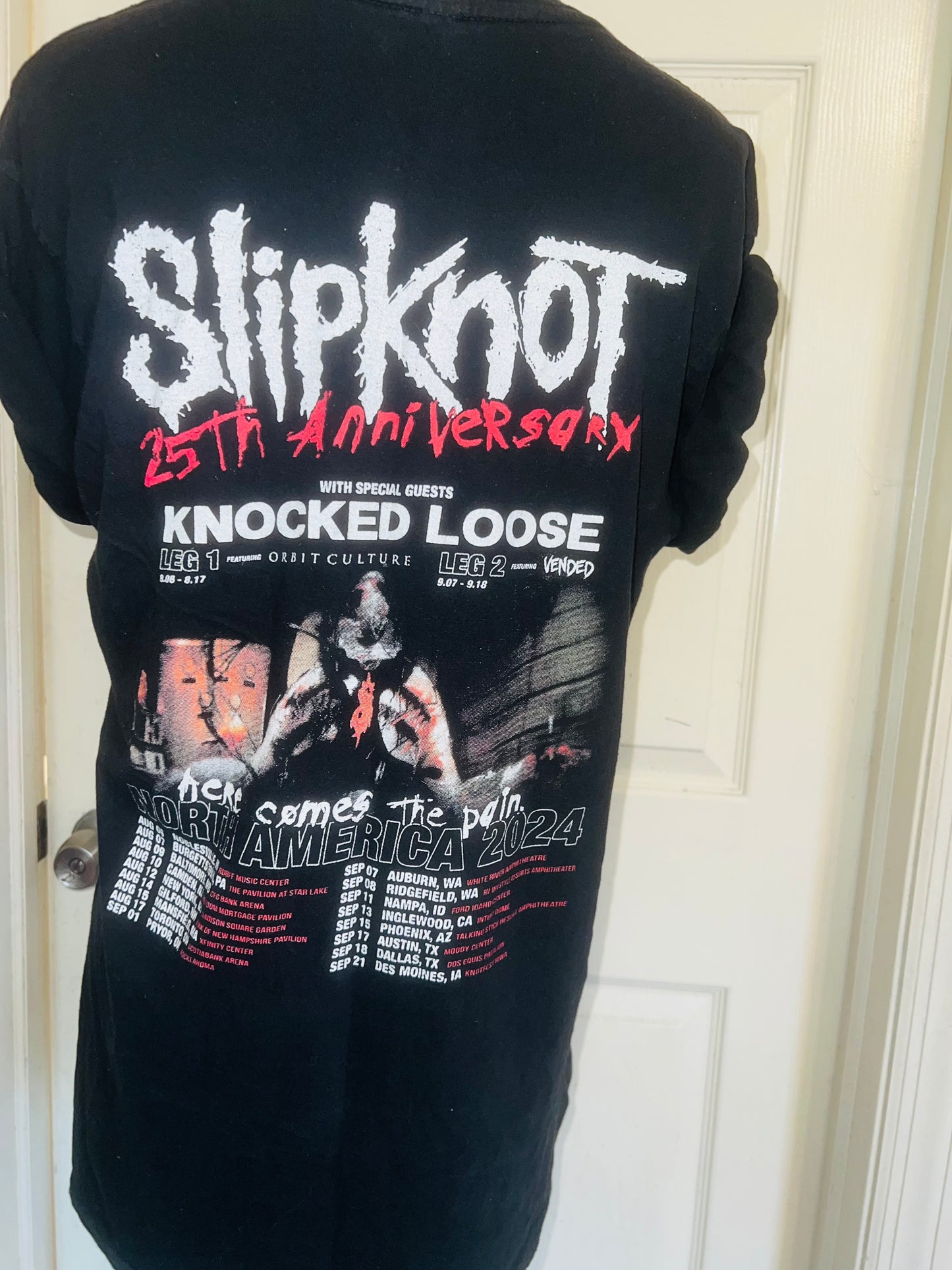 Slipknot Double Sided Oversized Distressed Tee