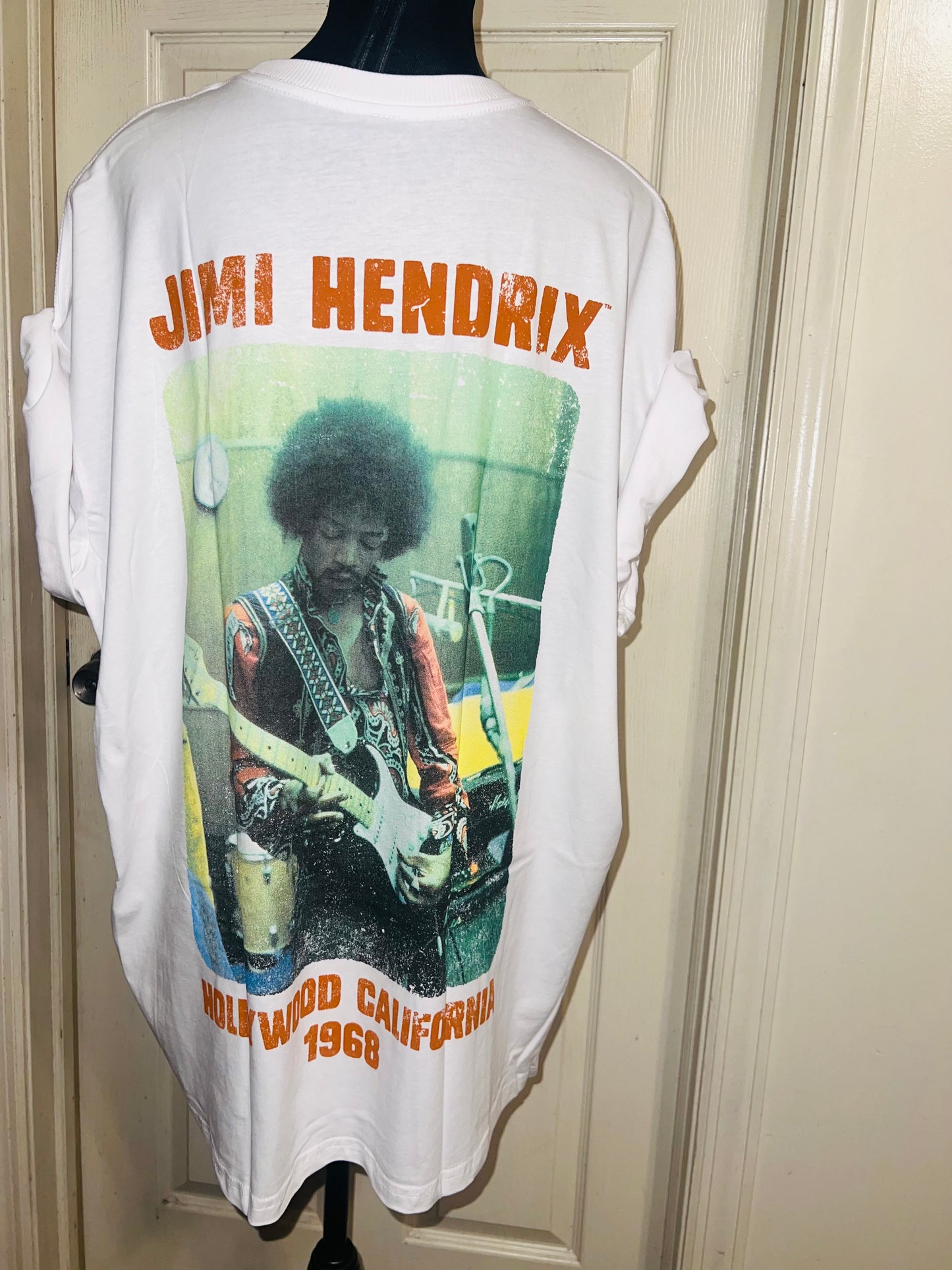 Jimi Hendrix Double Sided Oversized Distressed Tee