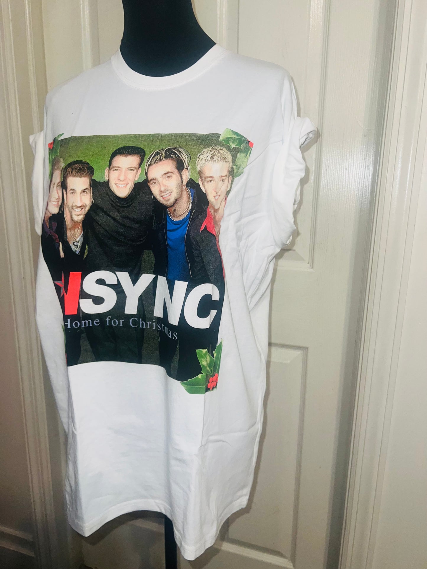 NSYNC Christmas Oversized Distressed Tee