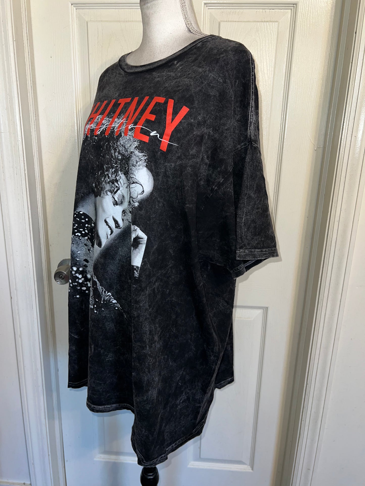 Whitney Houston Oversized Distressed Tee