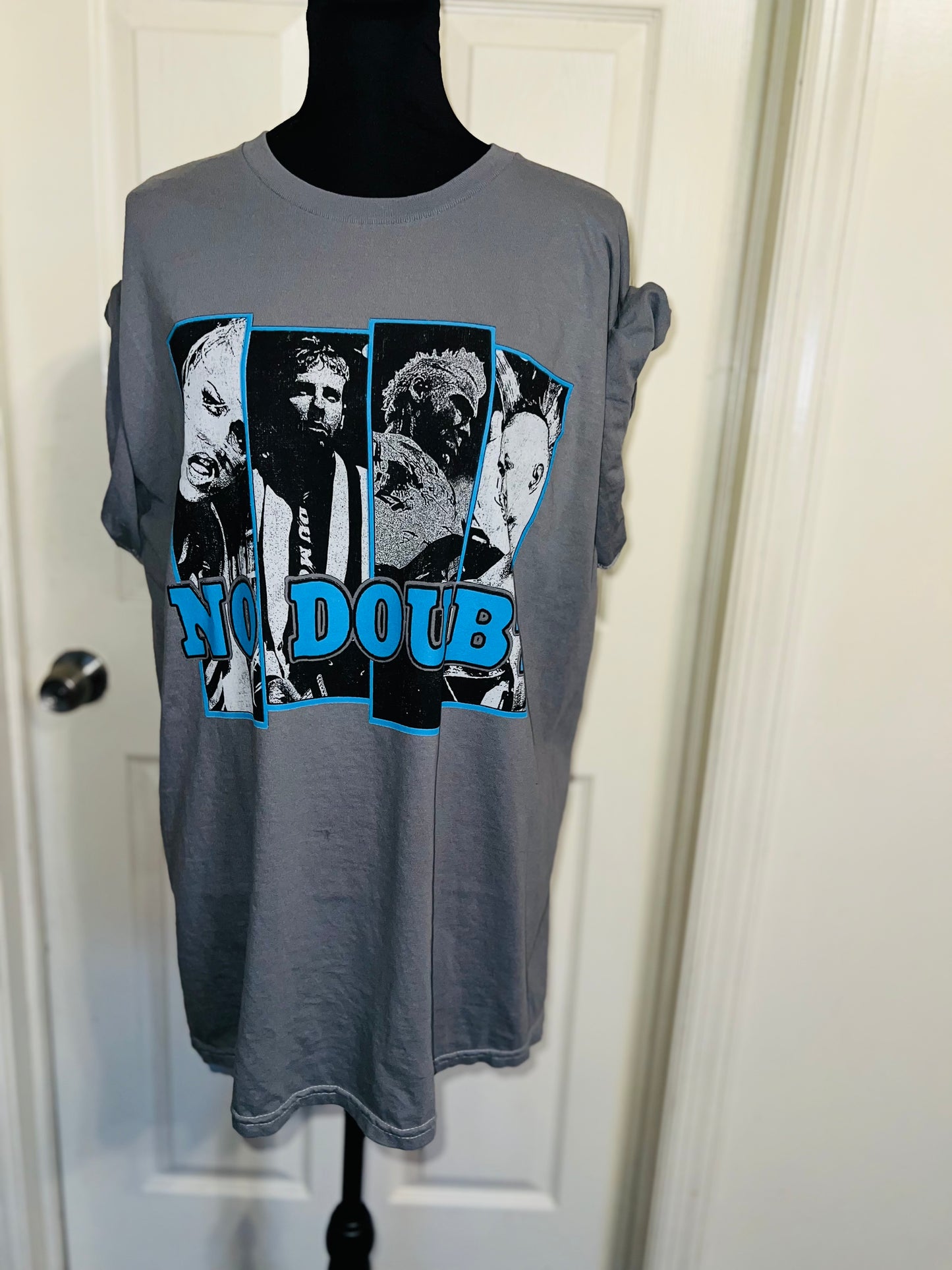 No Doubt Oversized Distressed Tee