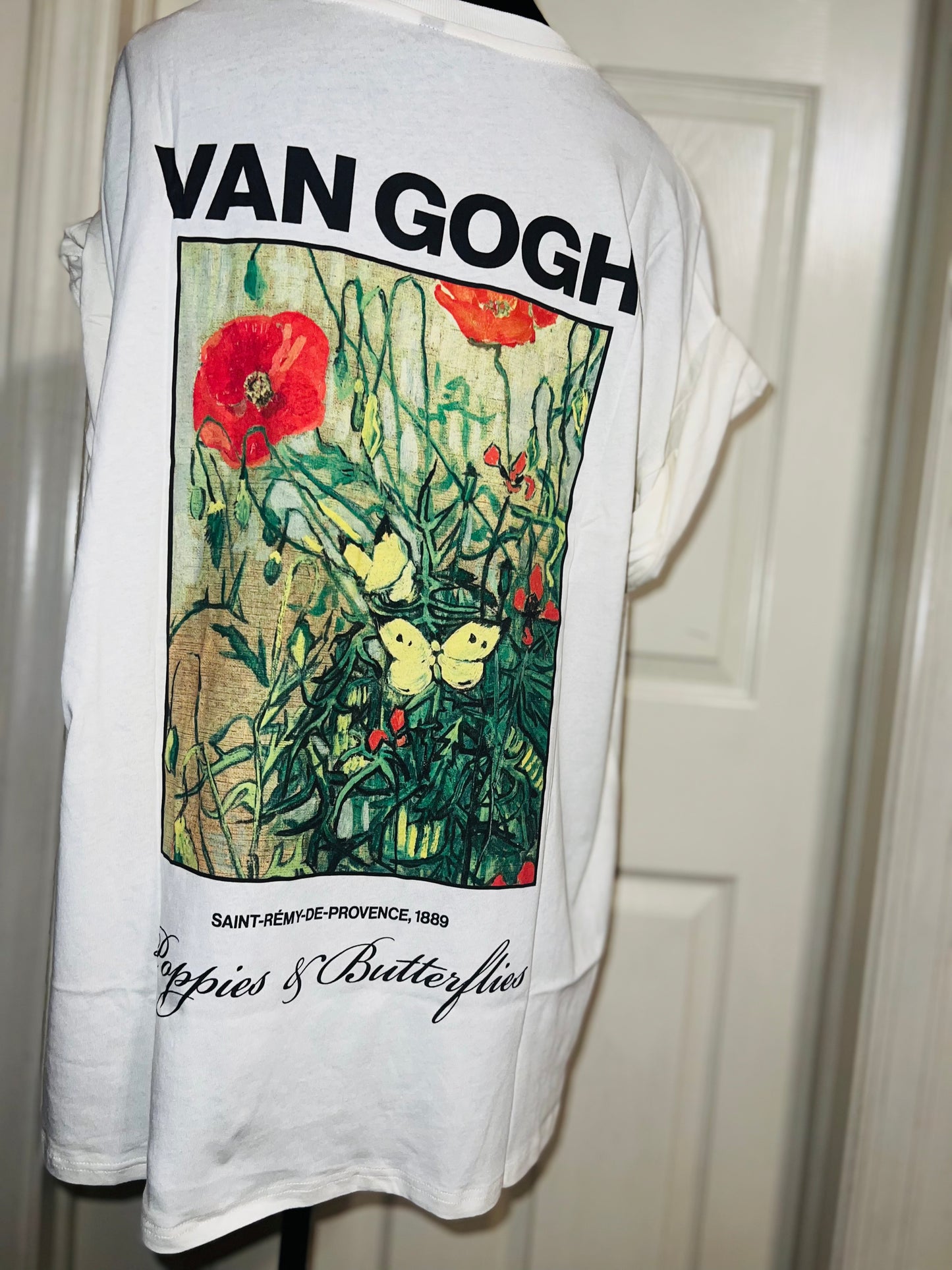 Vincent Van Gogh Double Sided Oversized Distressed Tee