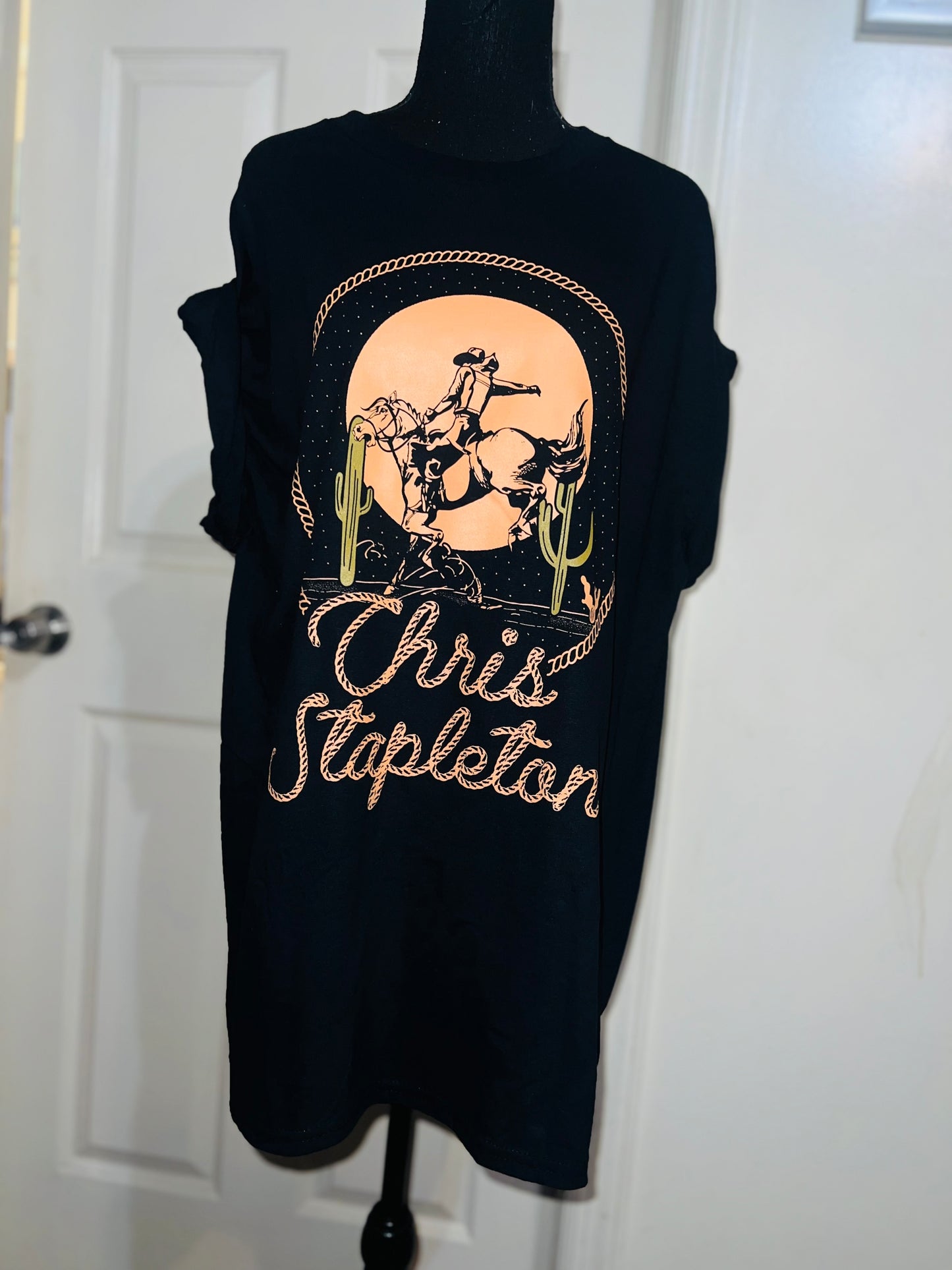 Chris Stapleton Oversized Distressed Tee