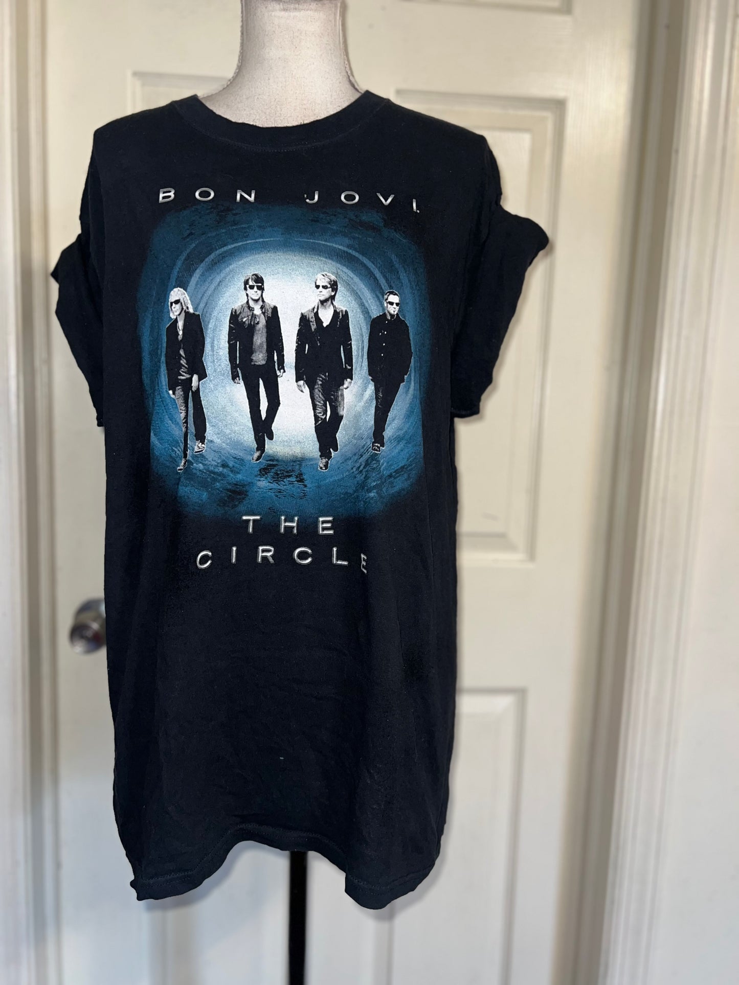 Bon Jovi Double Sided Oversized Distressed Tee