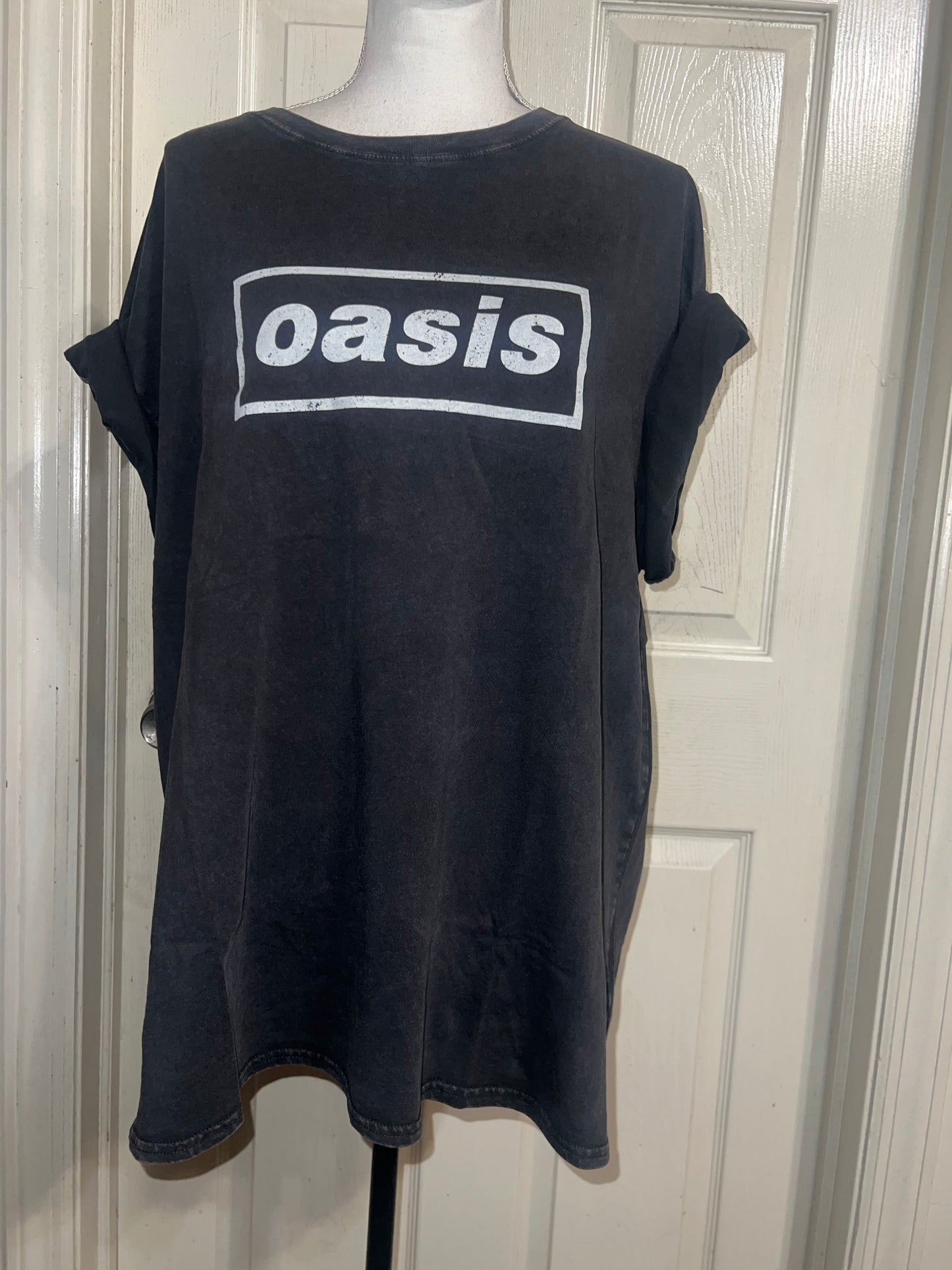 Oasis Double Sided Oversized Distressed Tee