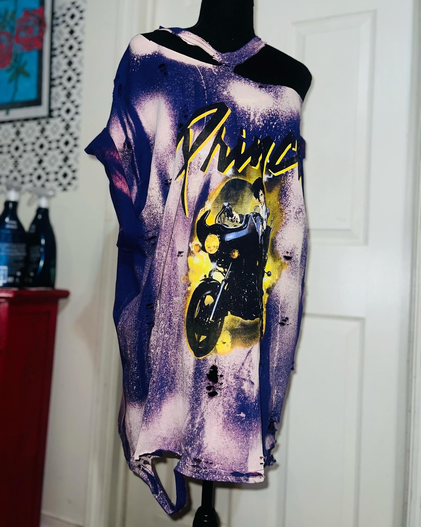 Prince Bleached Oversized Diss. Tee