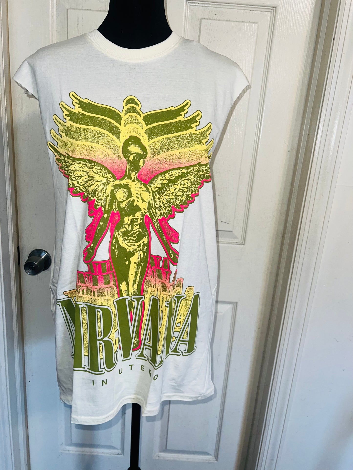 Nirvana Oversized Distressed Tank