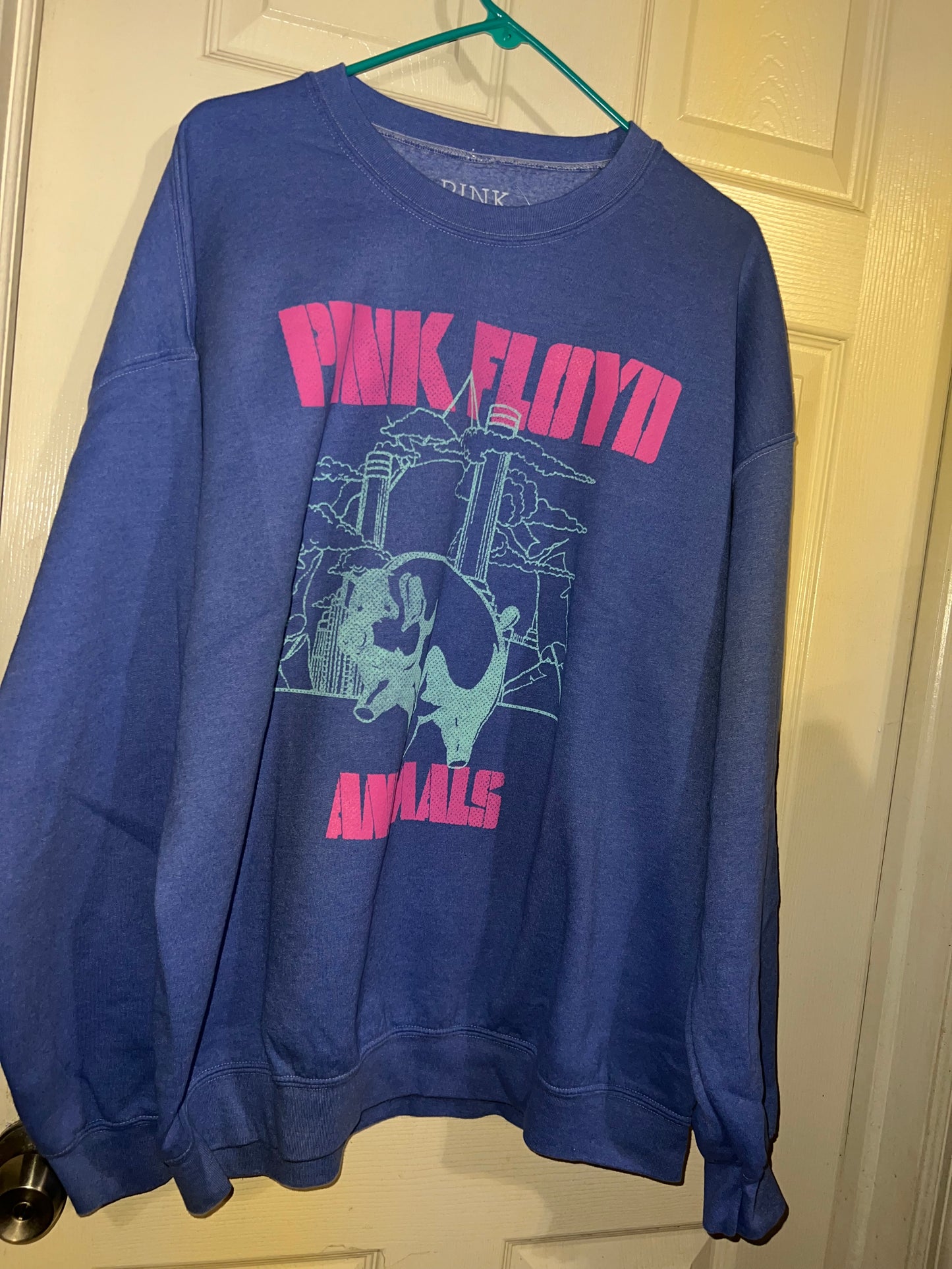Pink Floyd Animals Oversized Distressed Sweatshirt