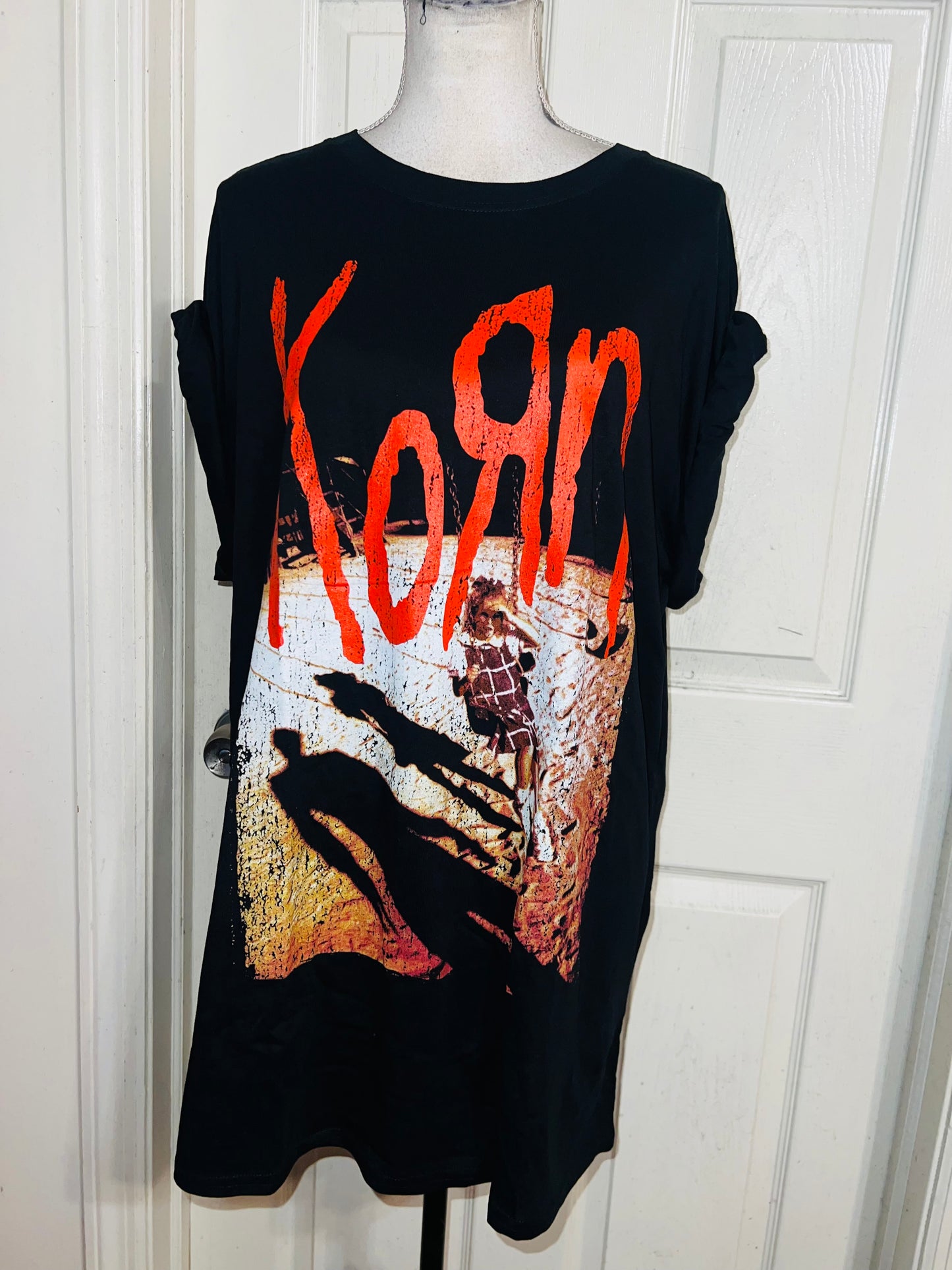 Korn Oversized Distressed Tee