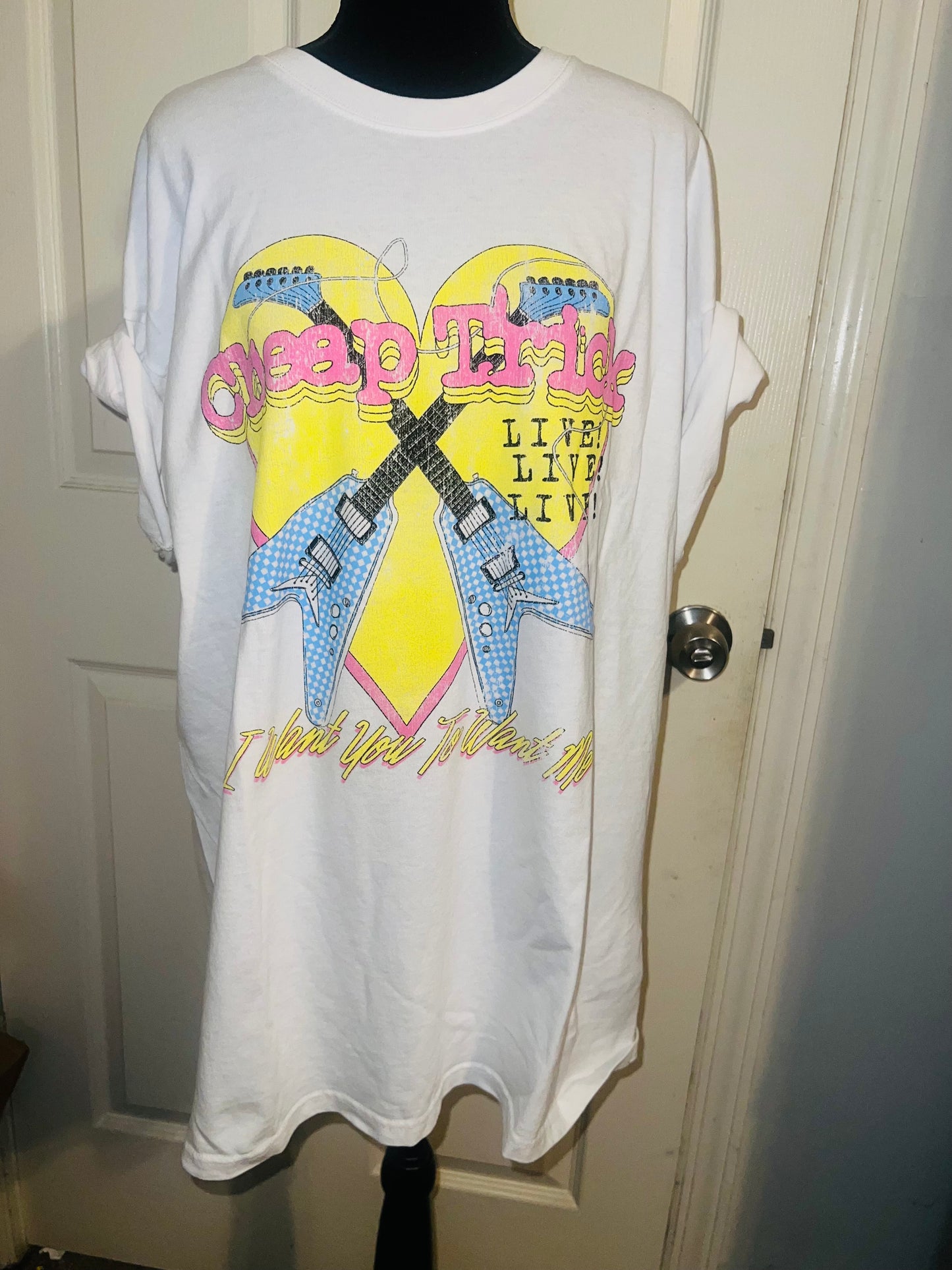 Cheap Trick Double Sided Oversized Tee