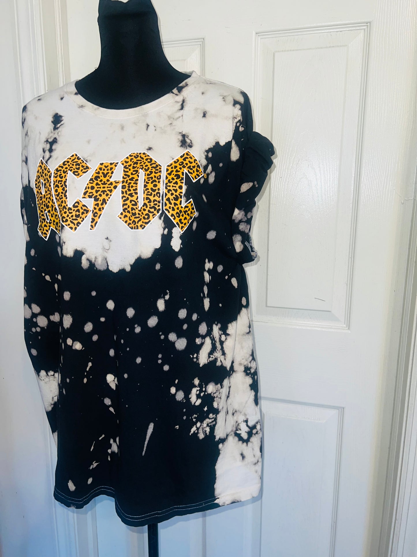 AC/DC Oversized Distressed Tee