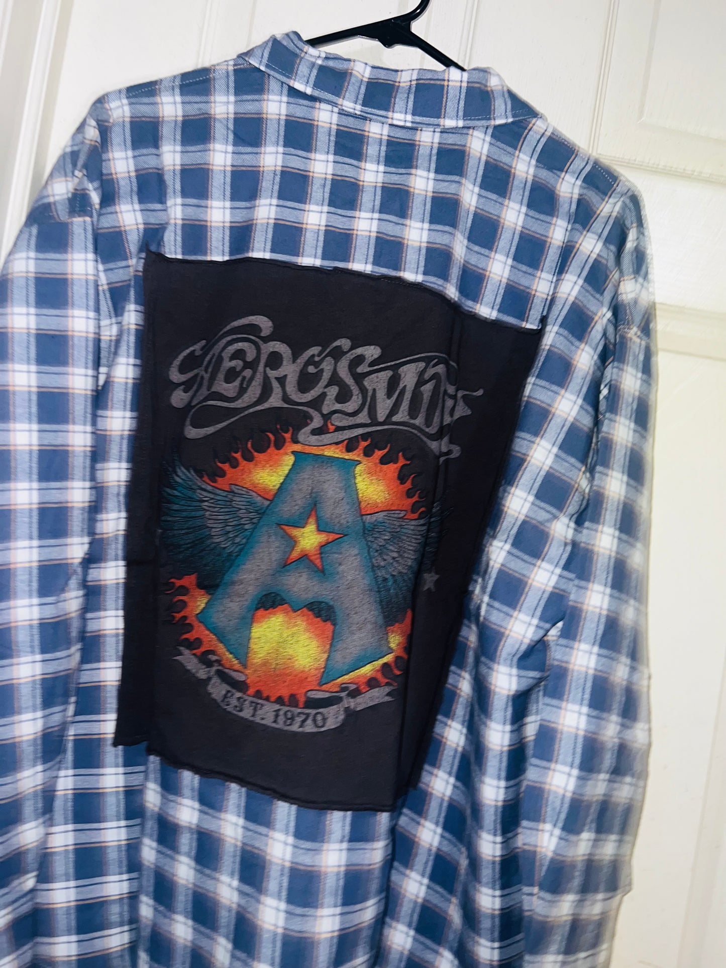 Aerosmith Oversized Flannel with a Backpatch