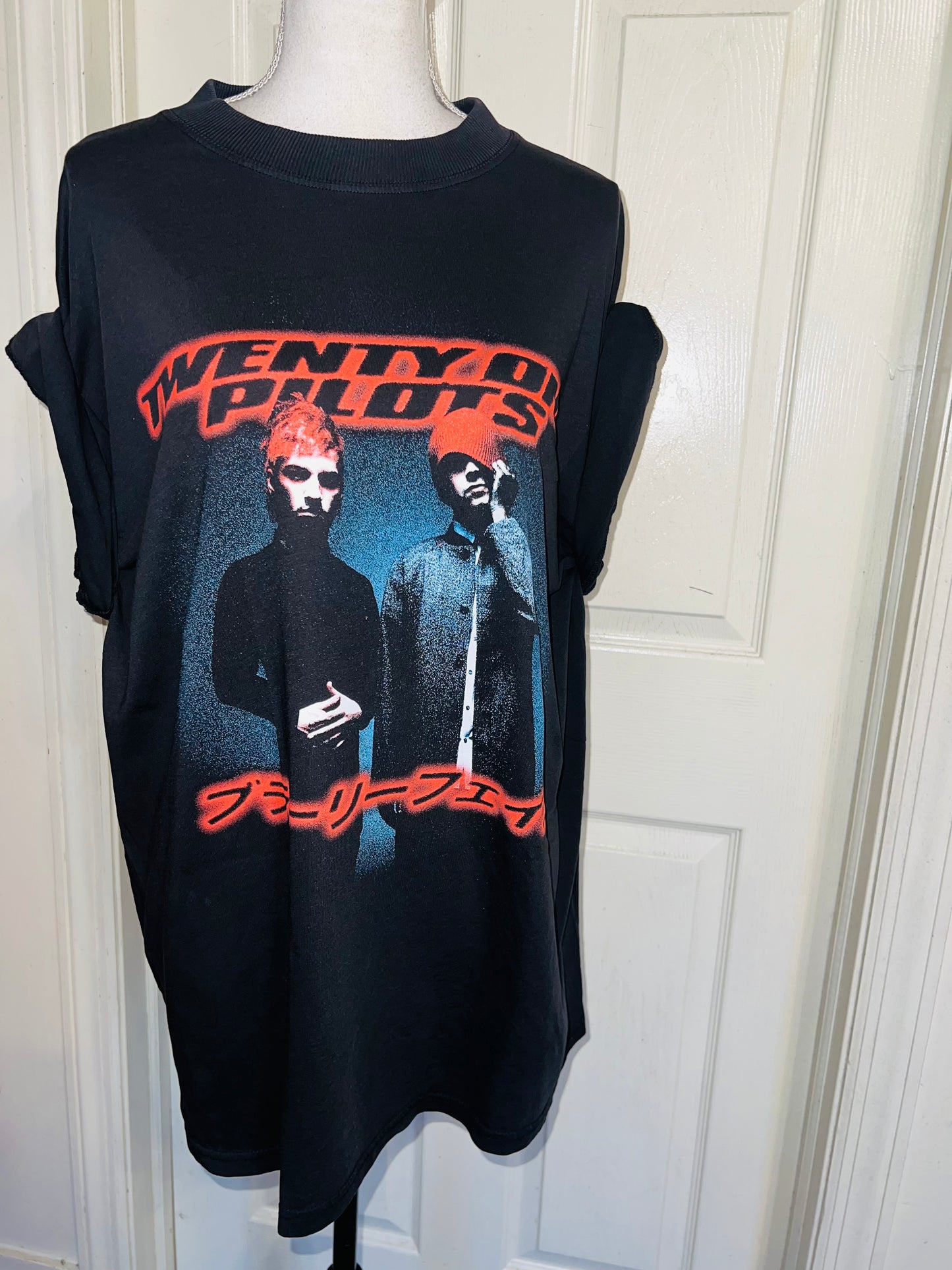 Twenty One Pilots Oversized Distressed Tee