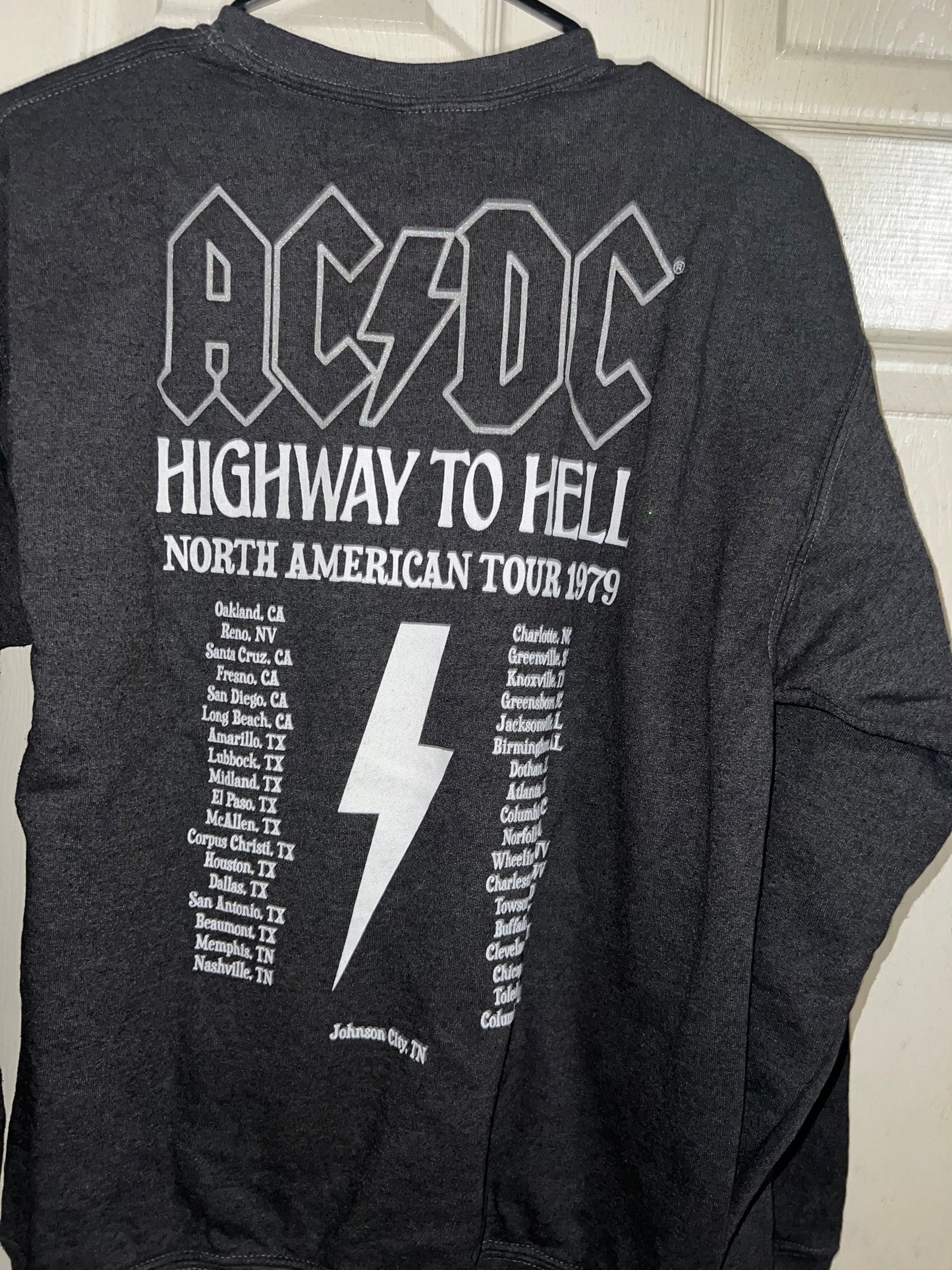 AC/DC Double Sided Oversized Sweatshirt