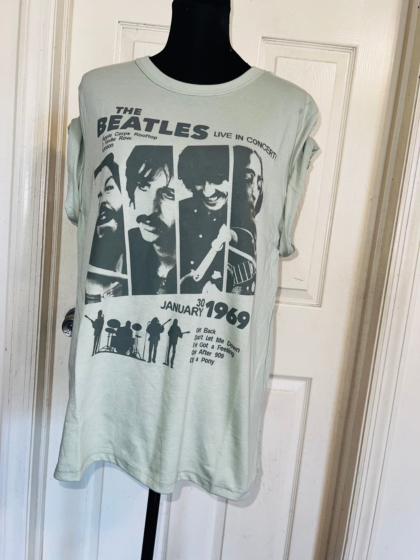 The Beatles Oversized Distressed Tee