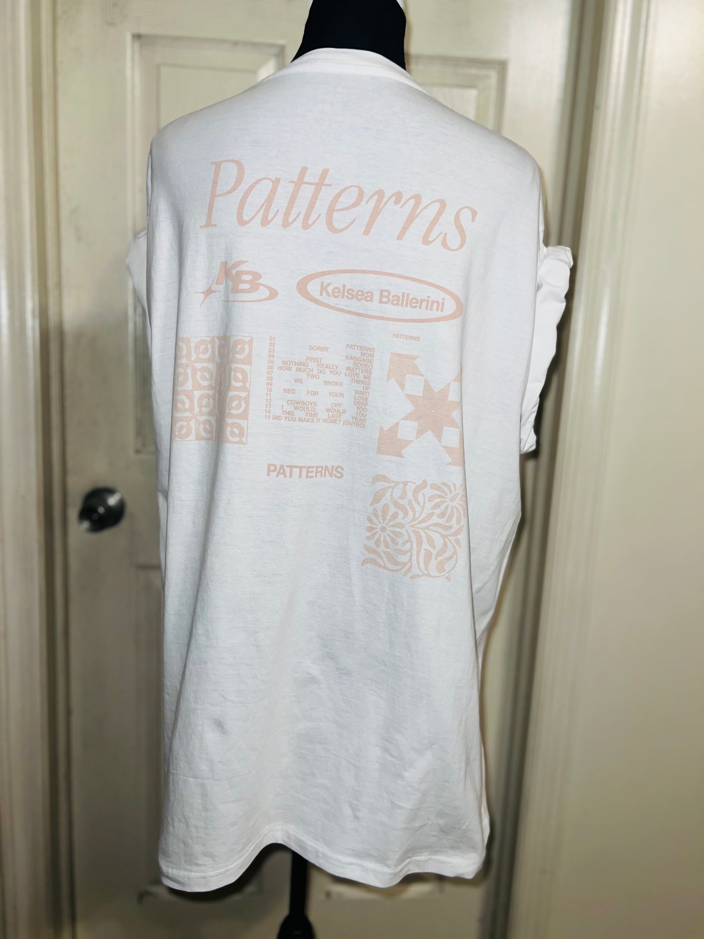Kelsea Ballerini Oversized Double Sided Distressed Tour Tee