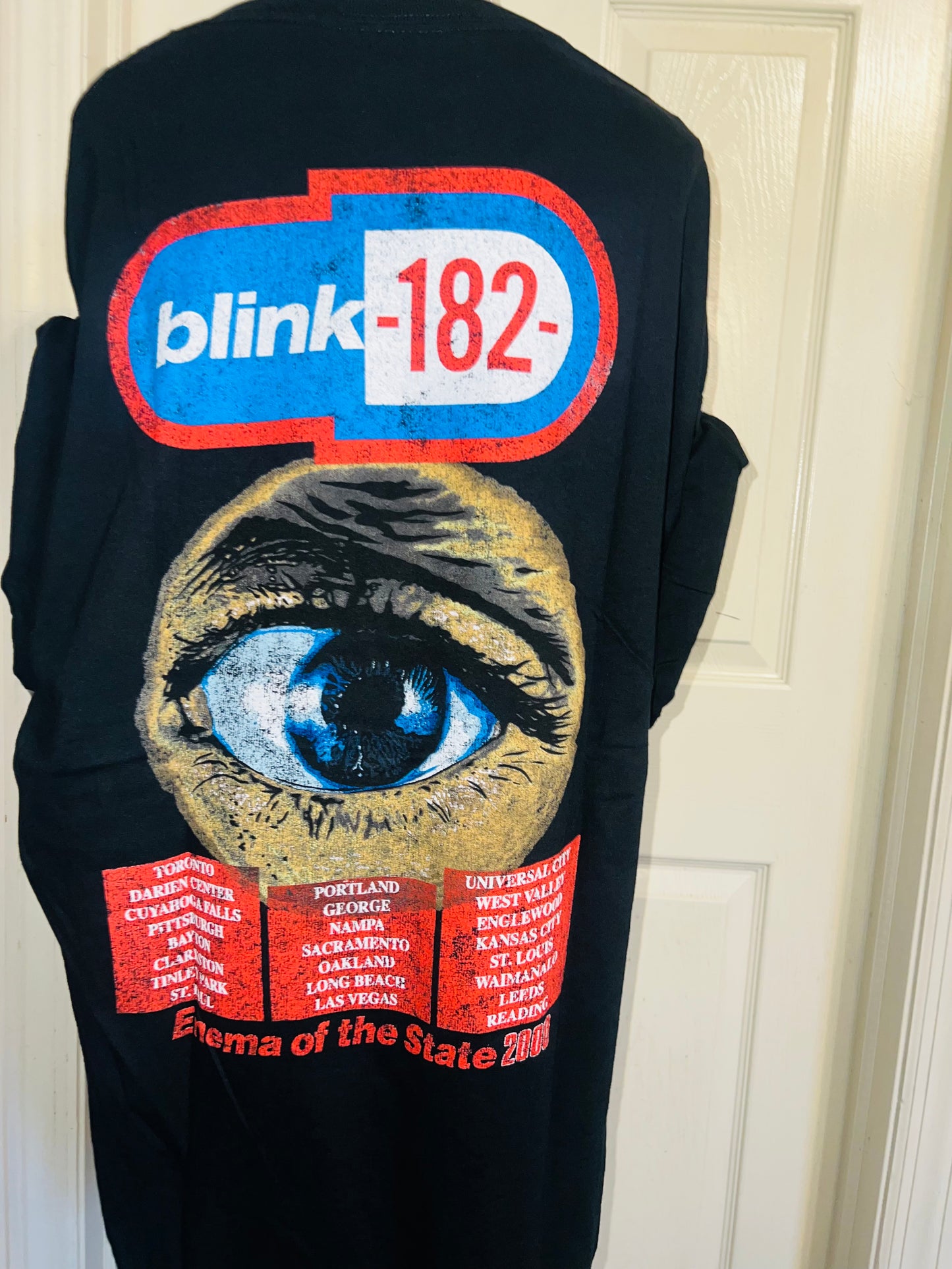 Blink 182 Double Sided Oversized Distressed Tee