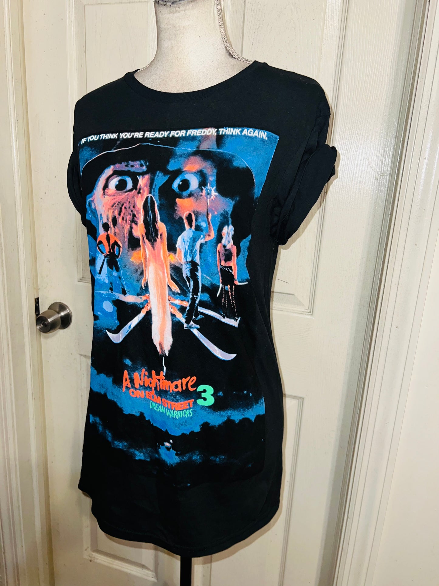 Nightmare On Elm Street Oversized Vintage Distressed Tee