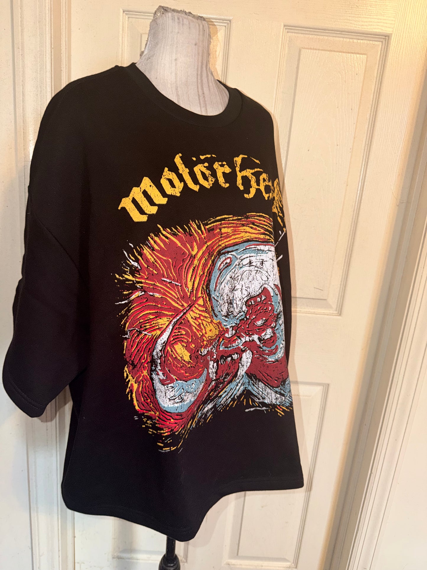 Motörhead Double Sided Oversized Distressed Sweatshirt Tee