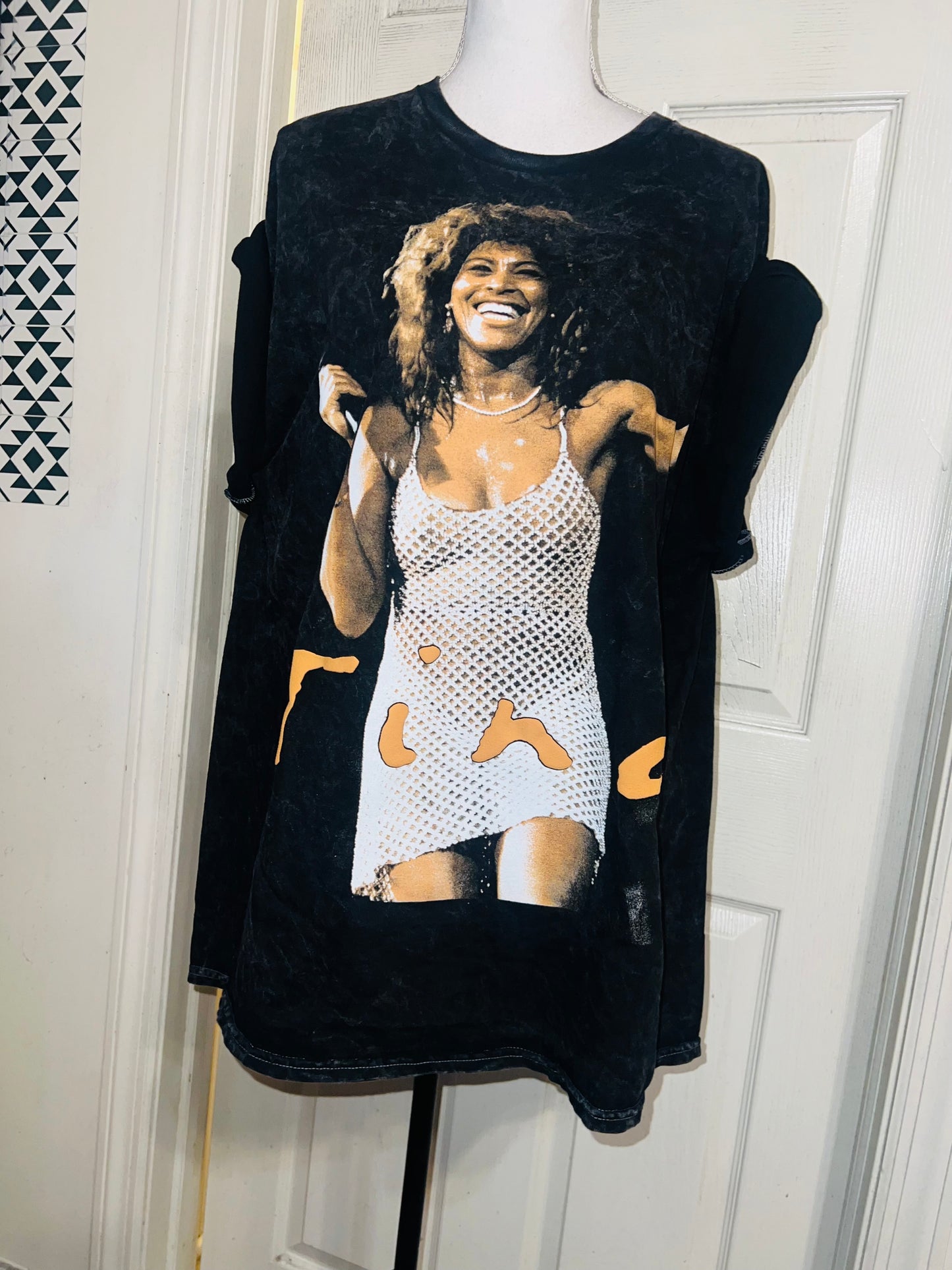 Tina Turner Oversized Distressed Tee