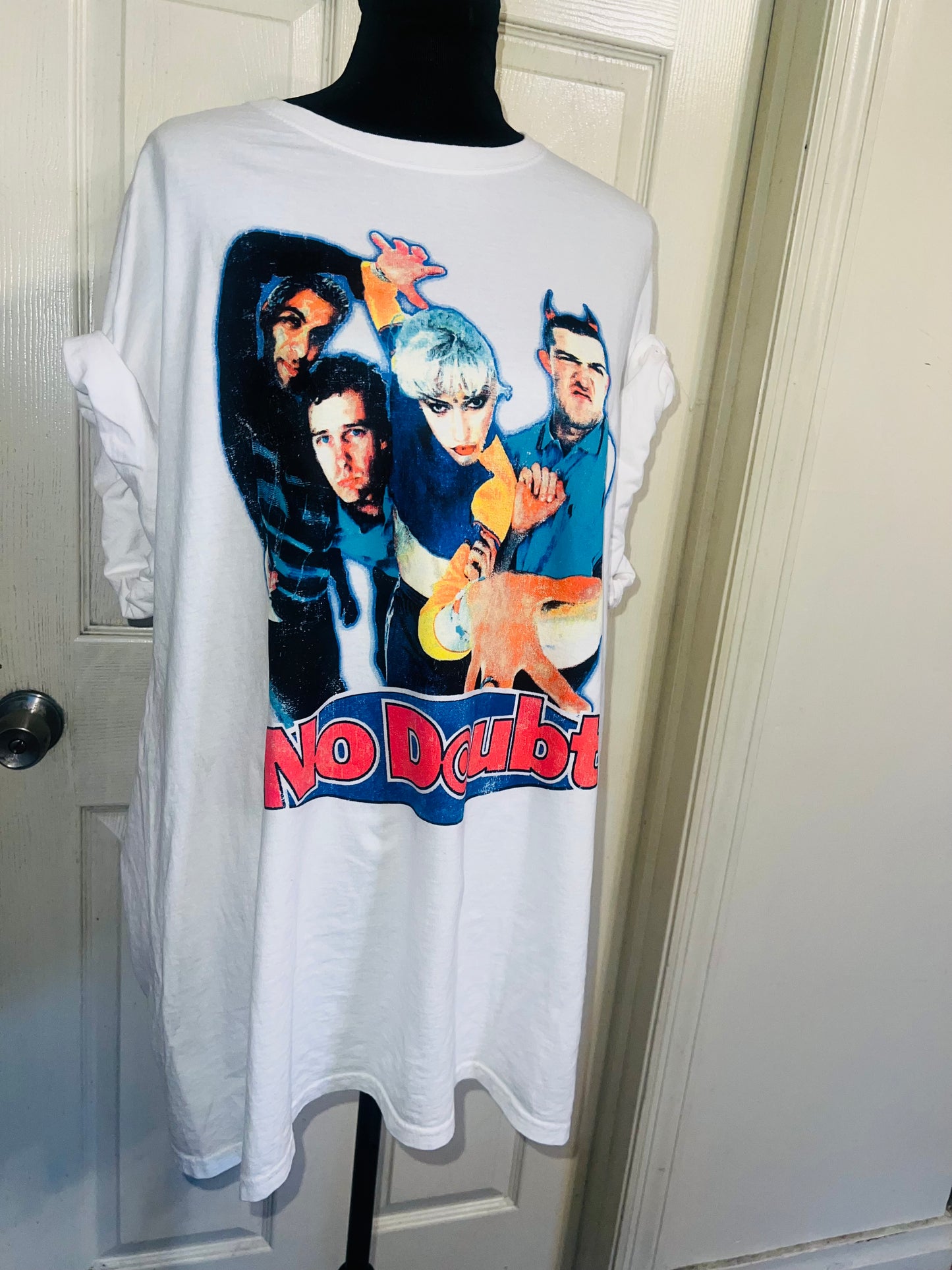 No Doubt Oversized Distressed Tee