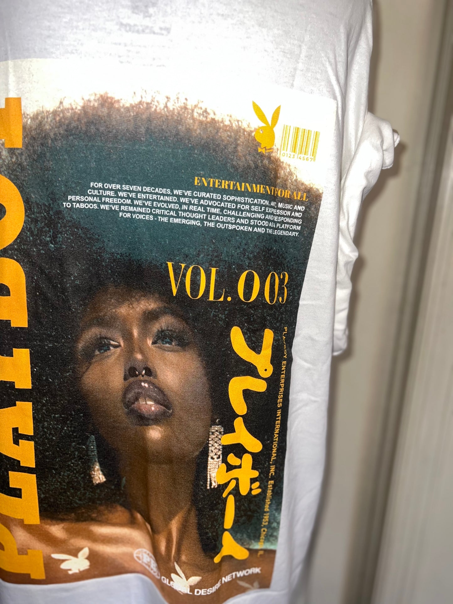 Playboy Double Sided Oversized Distressed Tee
