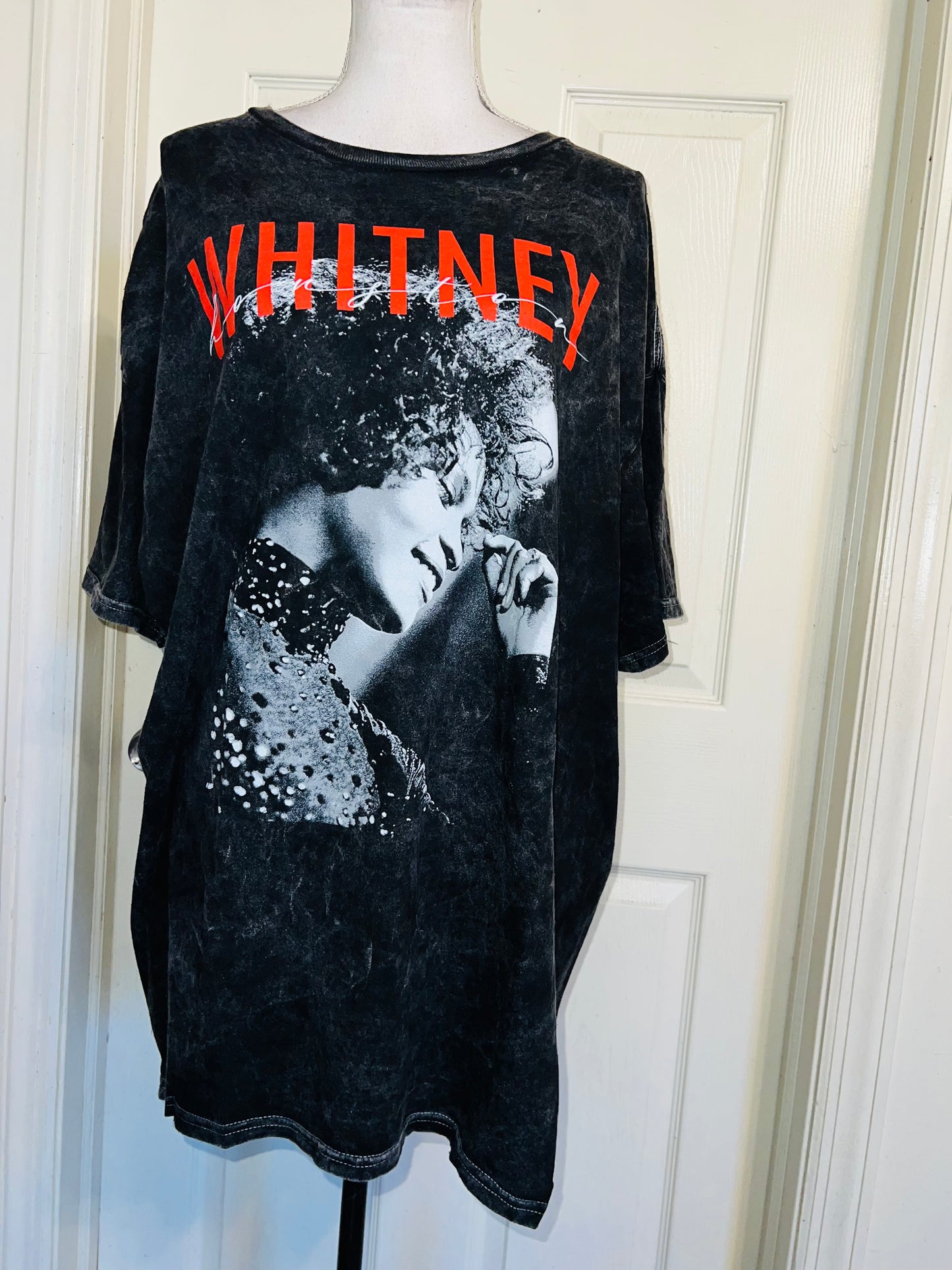 Whitney Houston Oversized Distressed Tee
