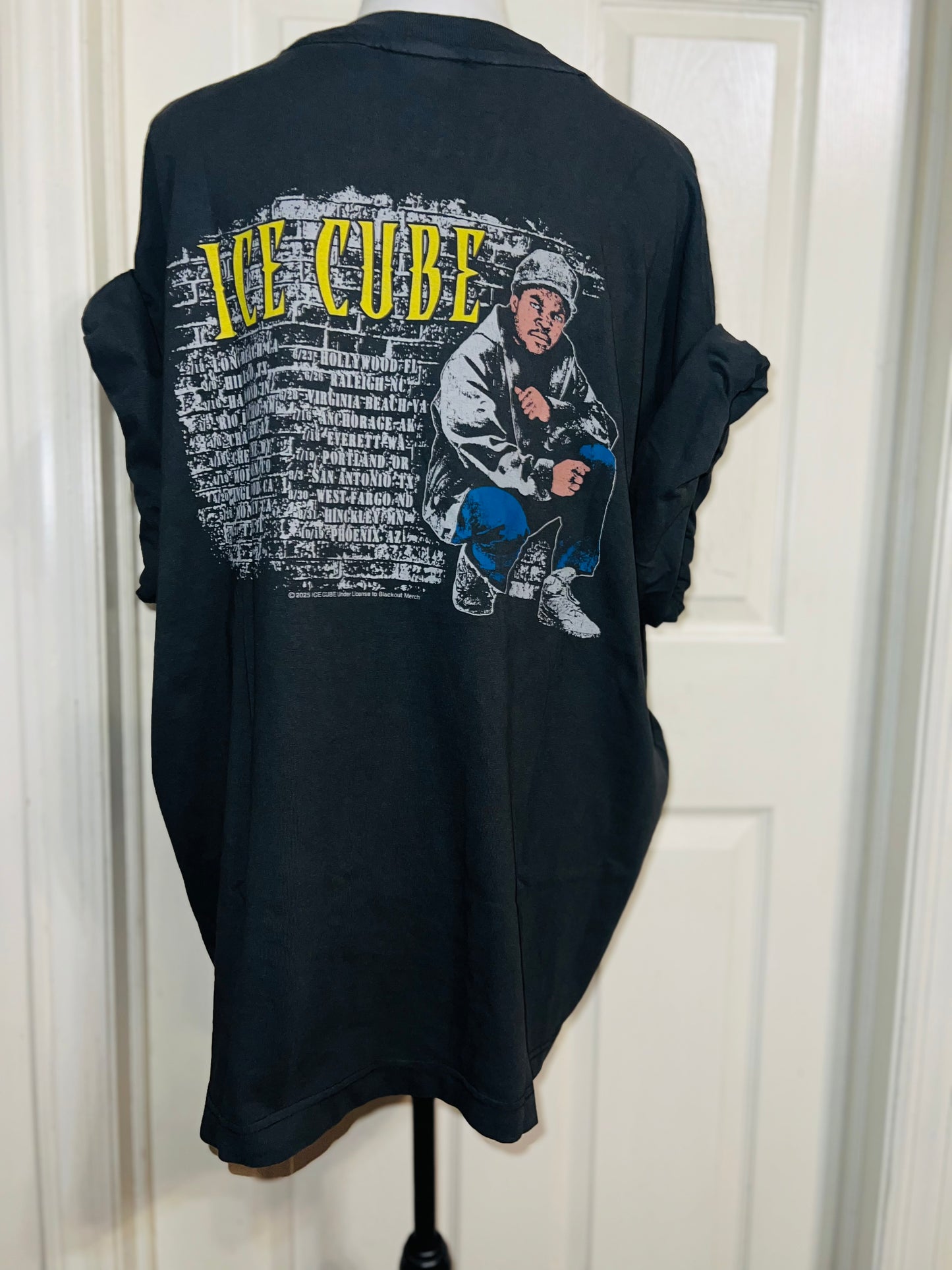 Ice Cube Double Sided Oversized Distressed Tee