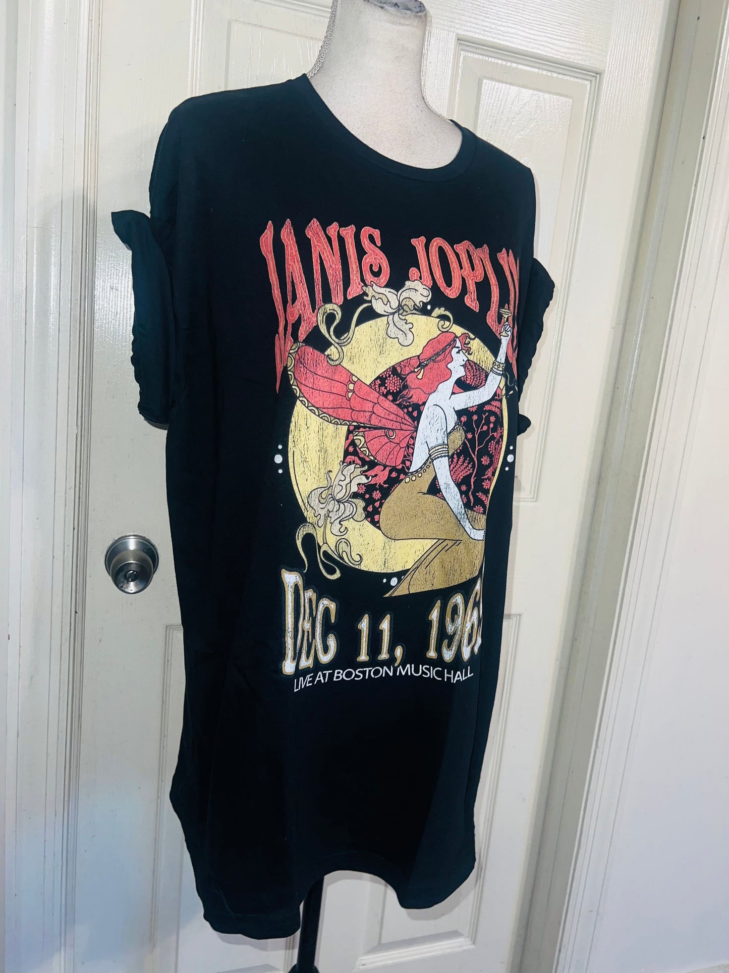 Janis Joplin Oversized Distressed Tee