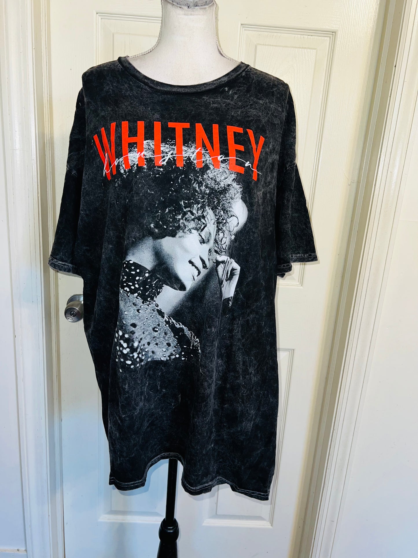 Whitney Houston Oversized Distressed Tee