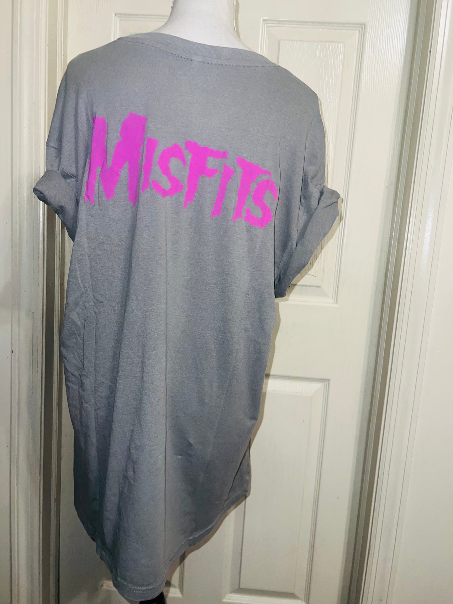 Misfits Double Sided Oversized Distressed Tee