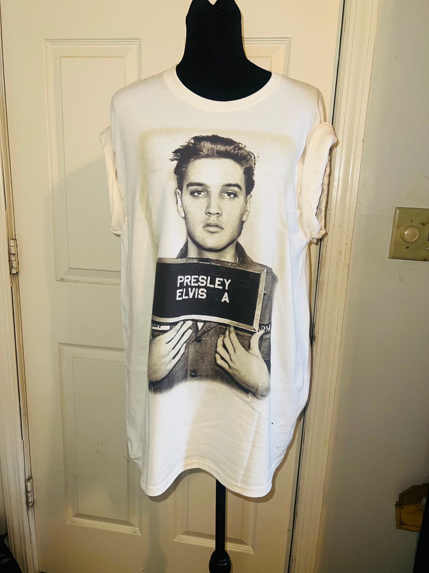 Elvis Oversized Distressed Tee
