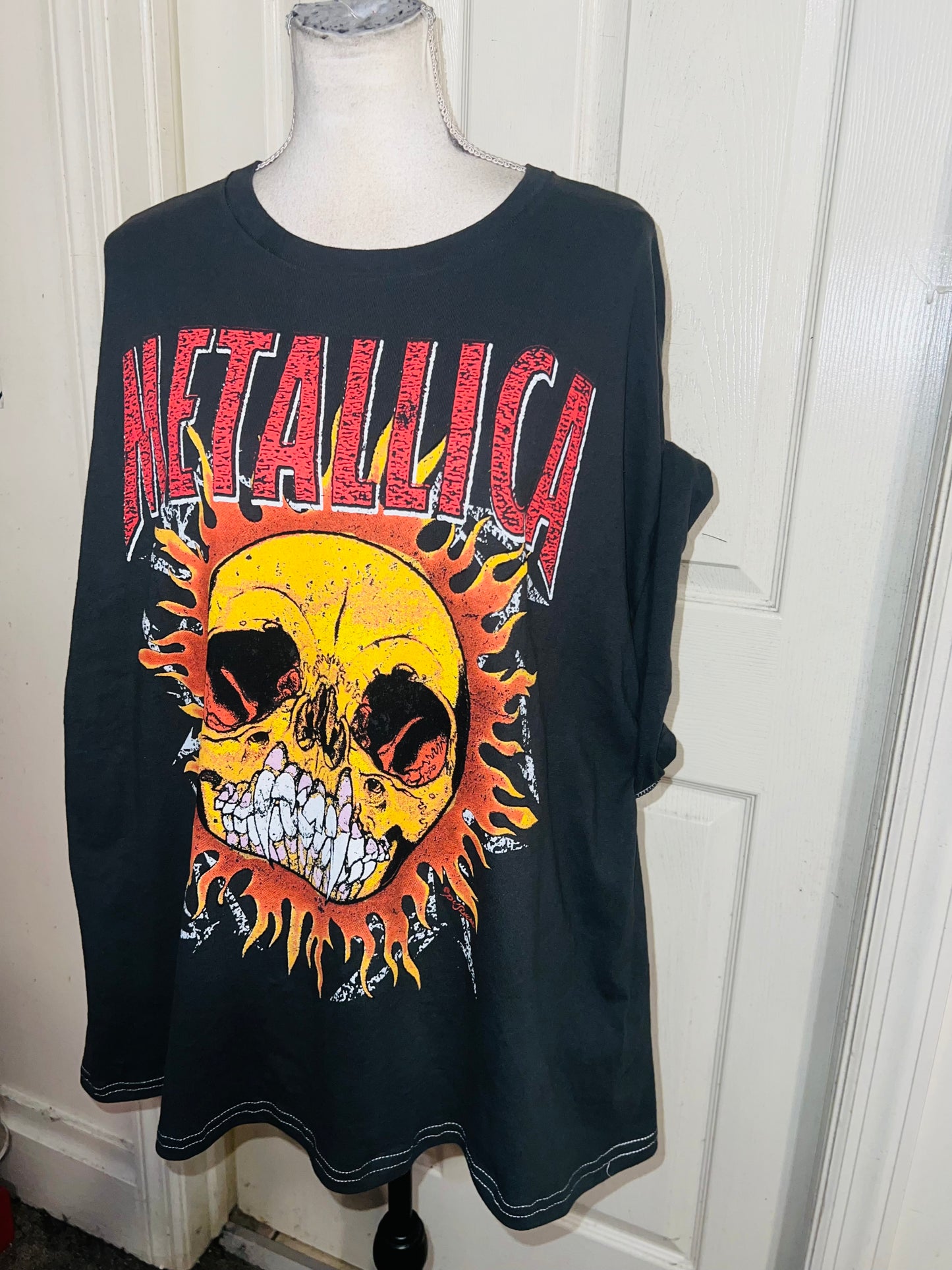 Metallica Double Sided Oversized Distressed Tee