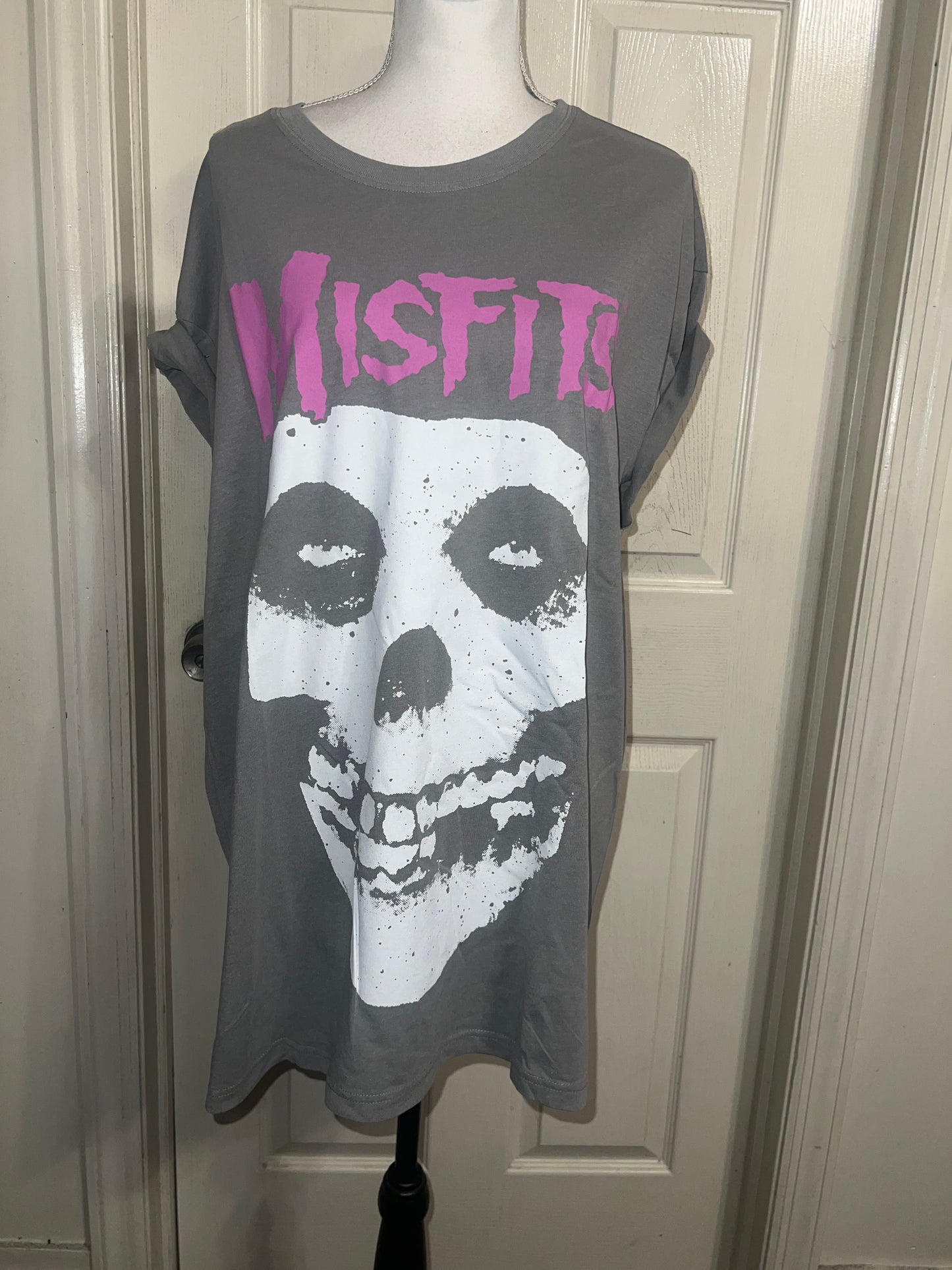 Misfits Double Sided Oversized Distressed Tee
