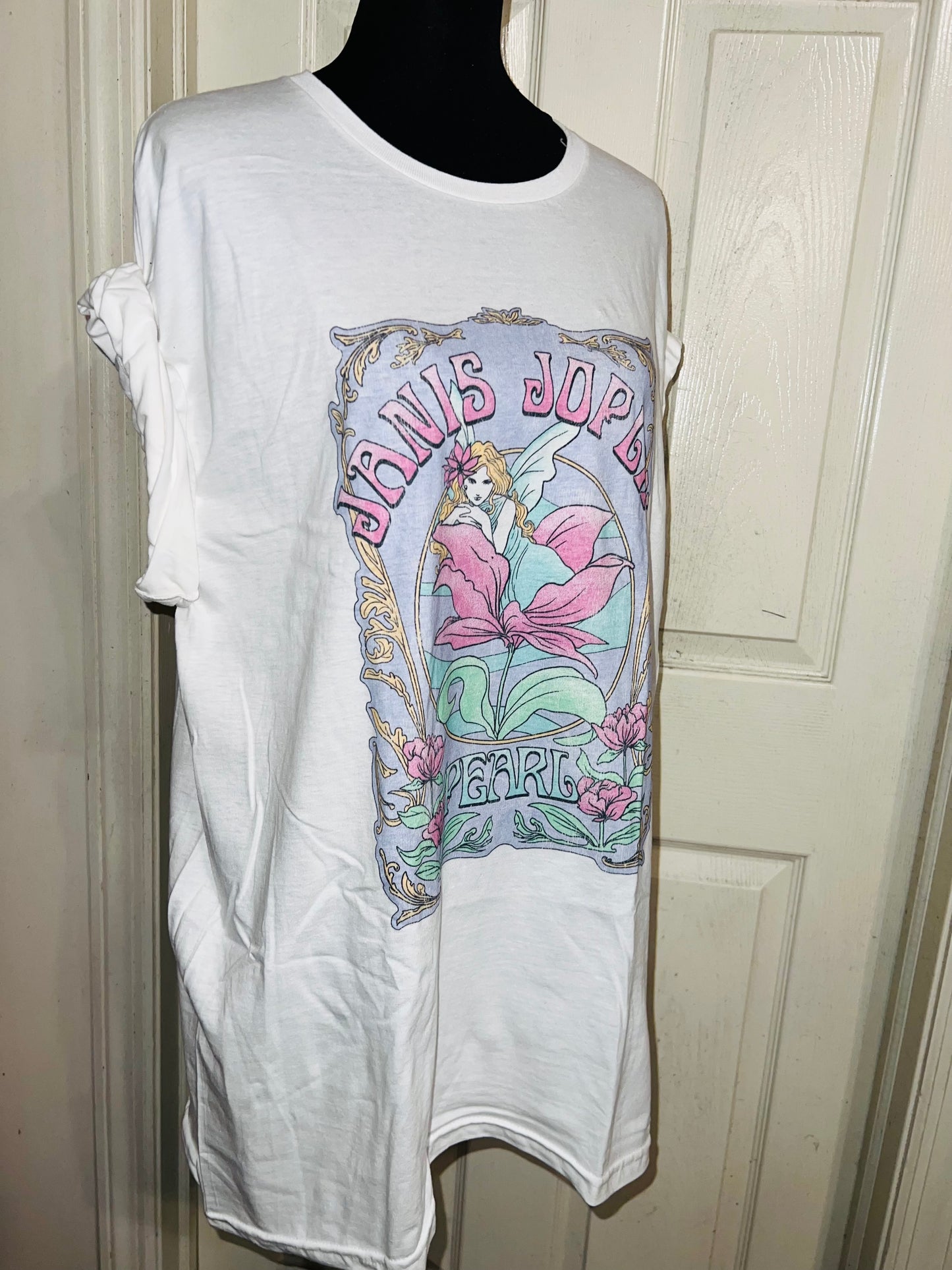 Janis Joplin Oversized Distressed Tee
