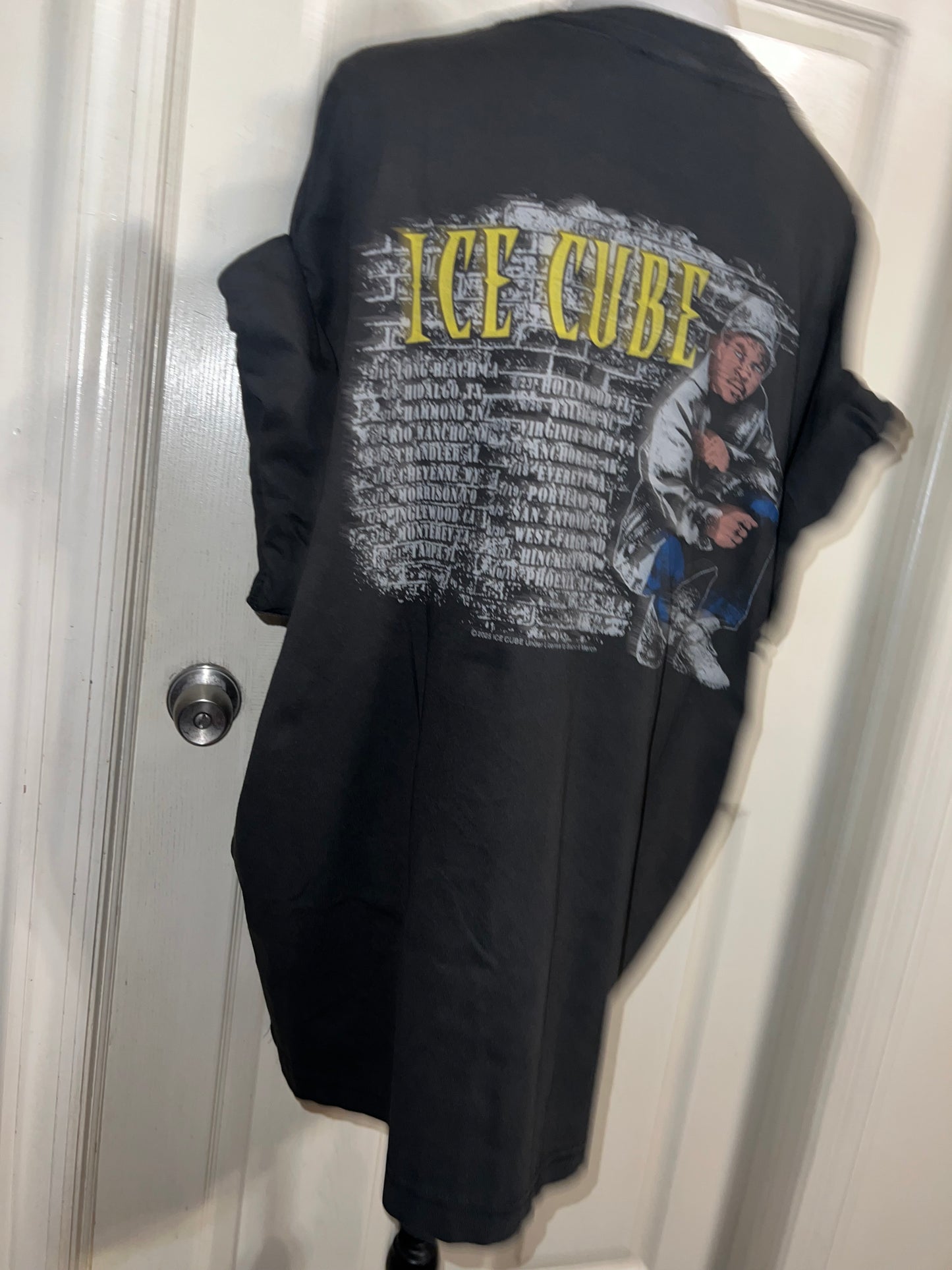 Ice Cube Double Sided Oversized Distressed Tee