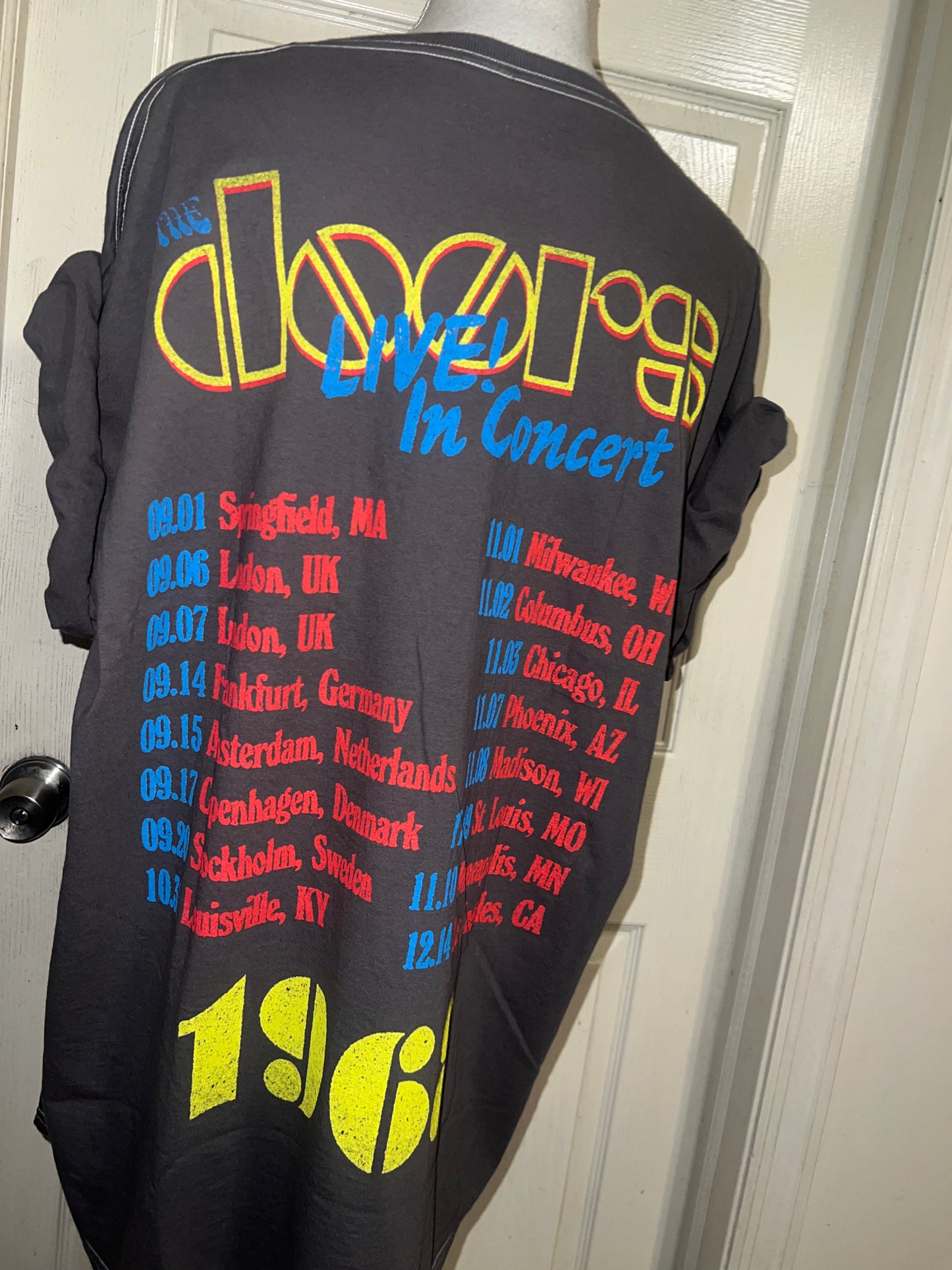 The Doors Double Sided Oversized Distressed Tee