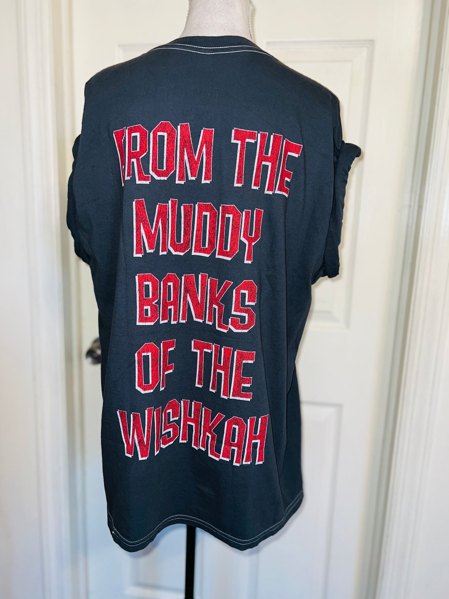 Nirvana Double Sided Oversized Distressed Tee