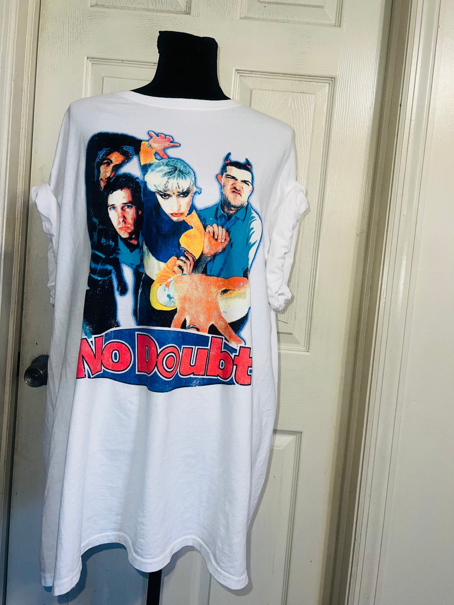 No Doubt Oversized Distressed Tee