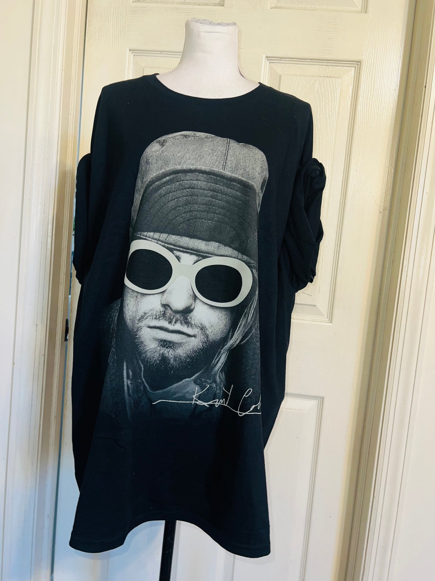 Kurt Cobain Oversized Distressed Tee