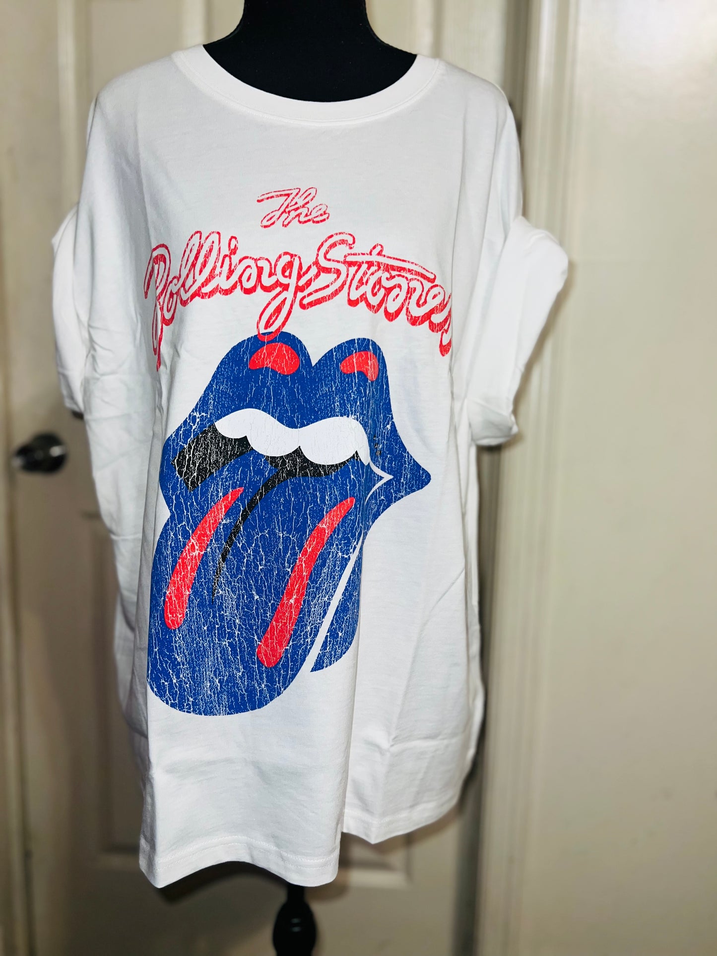 The Rolling Stones Oversized Distressed Tee