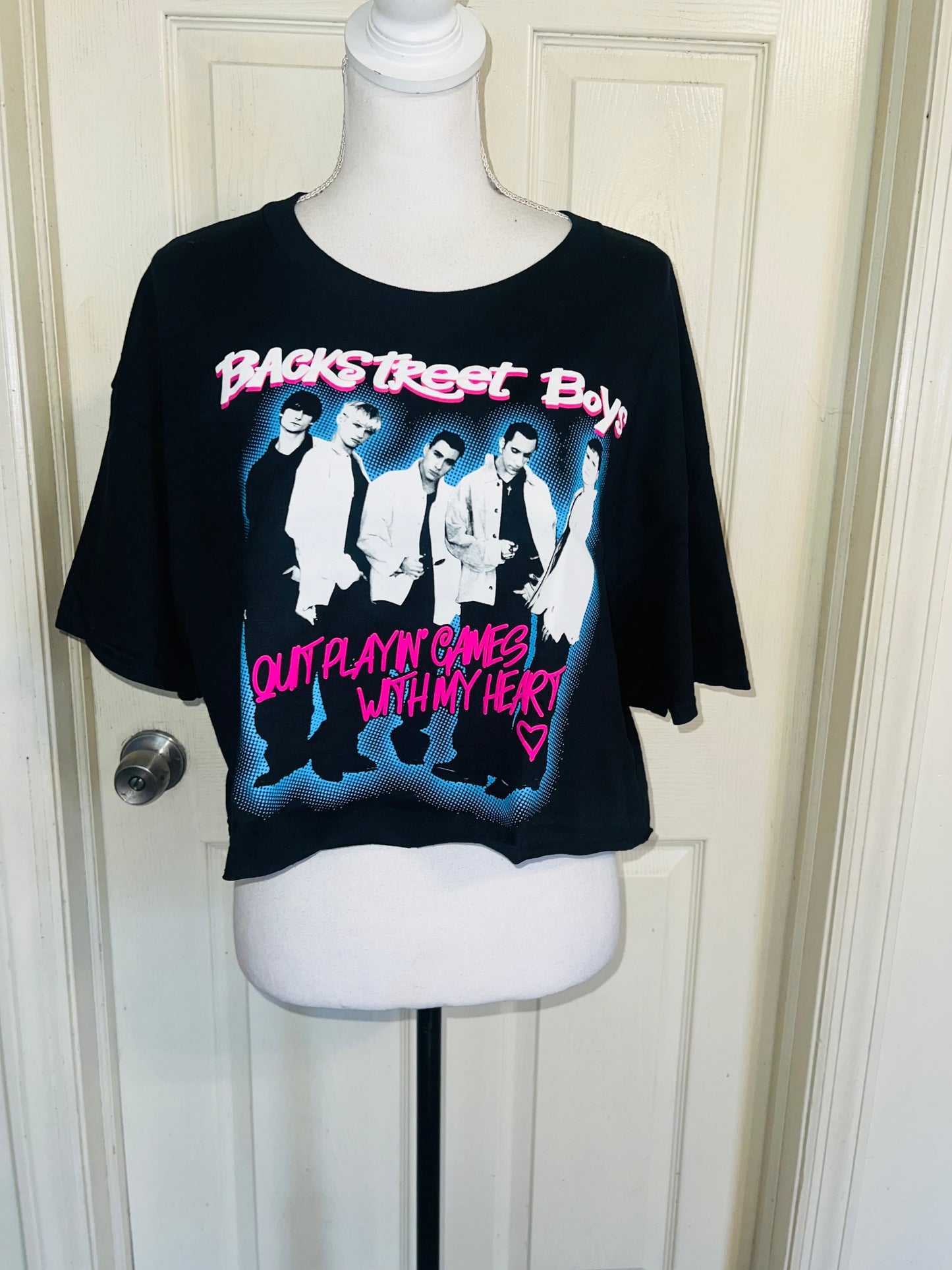Backstreet Boys Oversized Distressed Tee