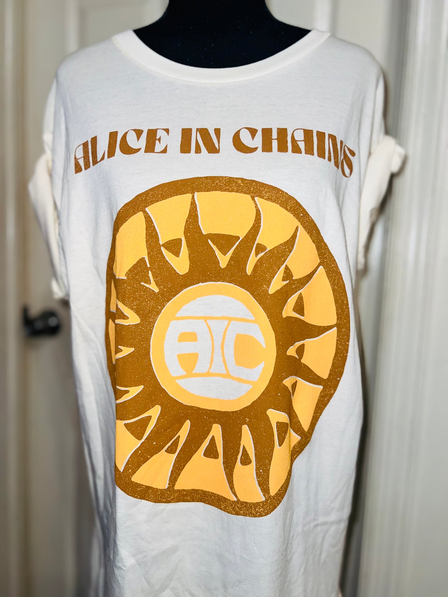 Alice In Chains Oversized Distressed Tee