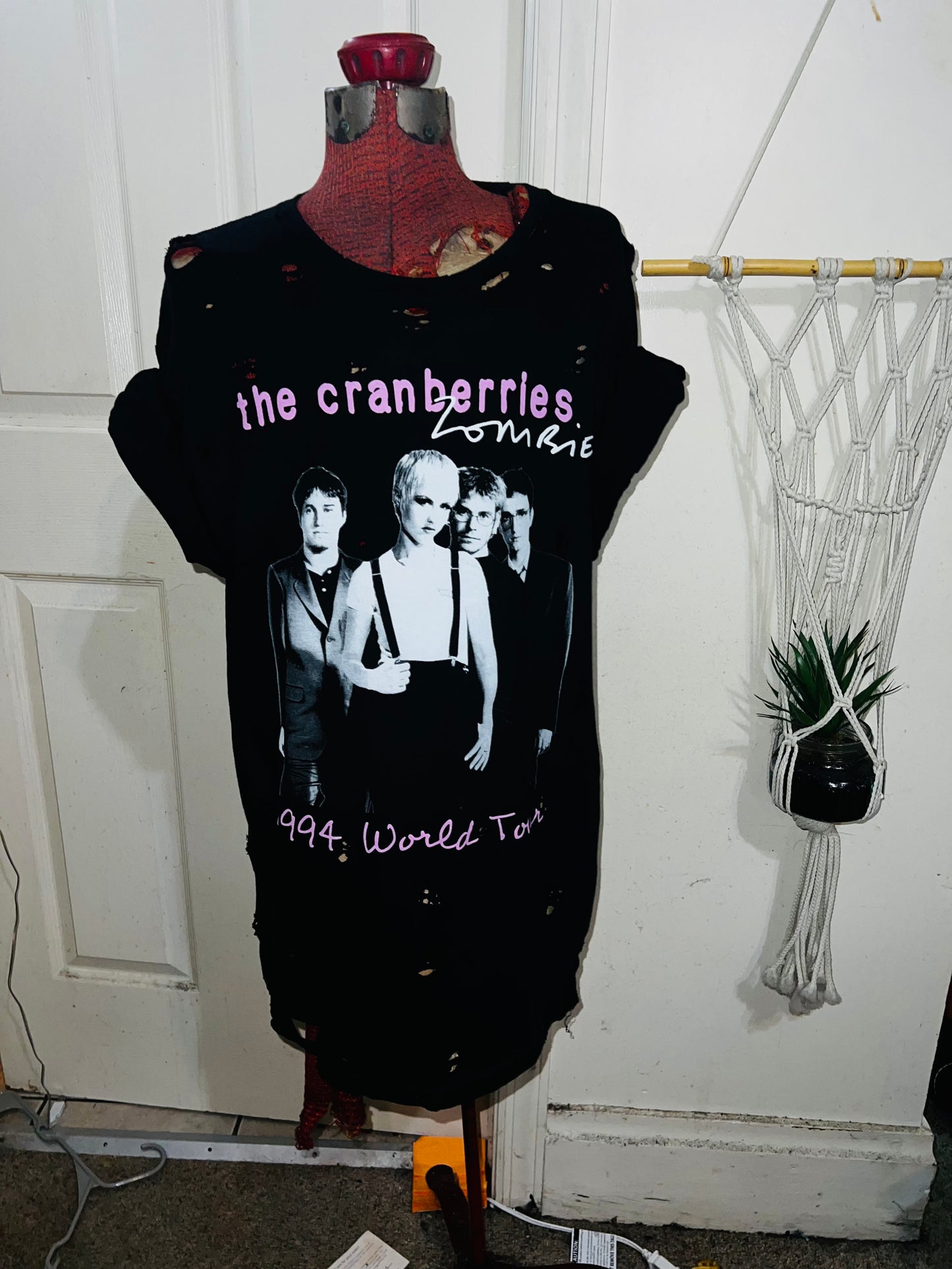 The Cranberries Oversized Distressed Tee