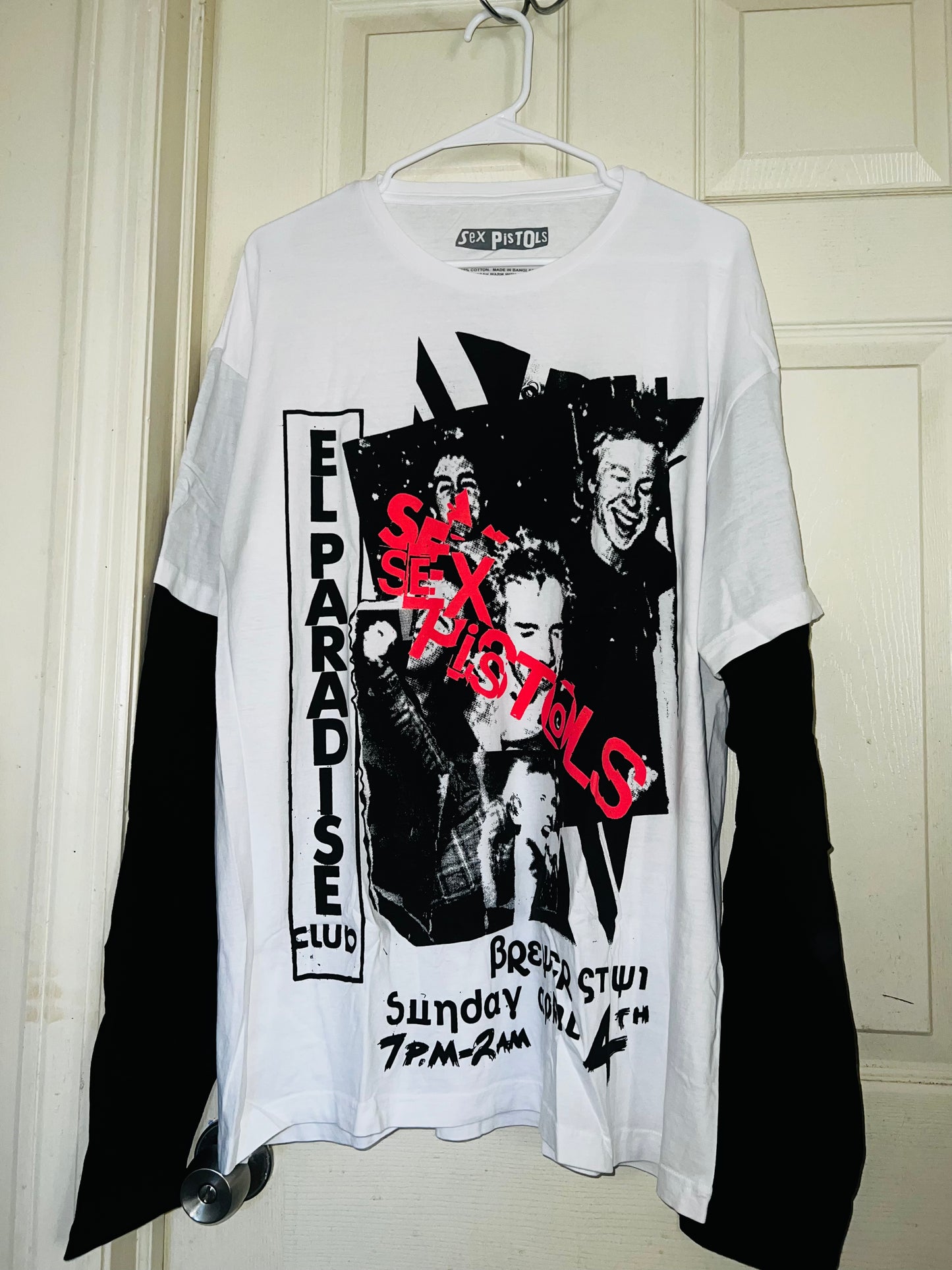 Sex Pistols Double Sided Long Sleeve Oversized Shirt