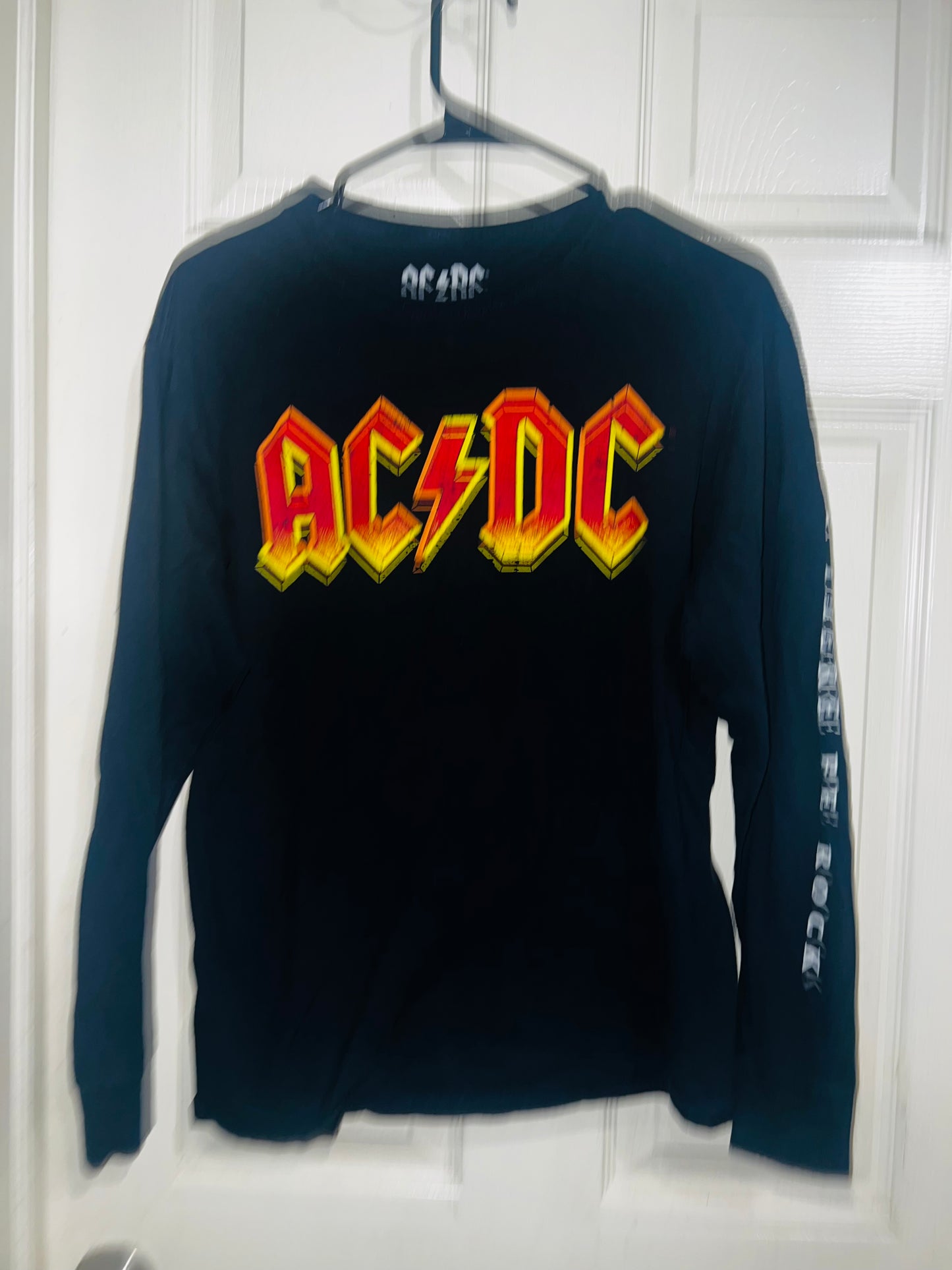 AC/DC Oversized Vintage Long Sleeve Tee