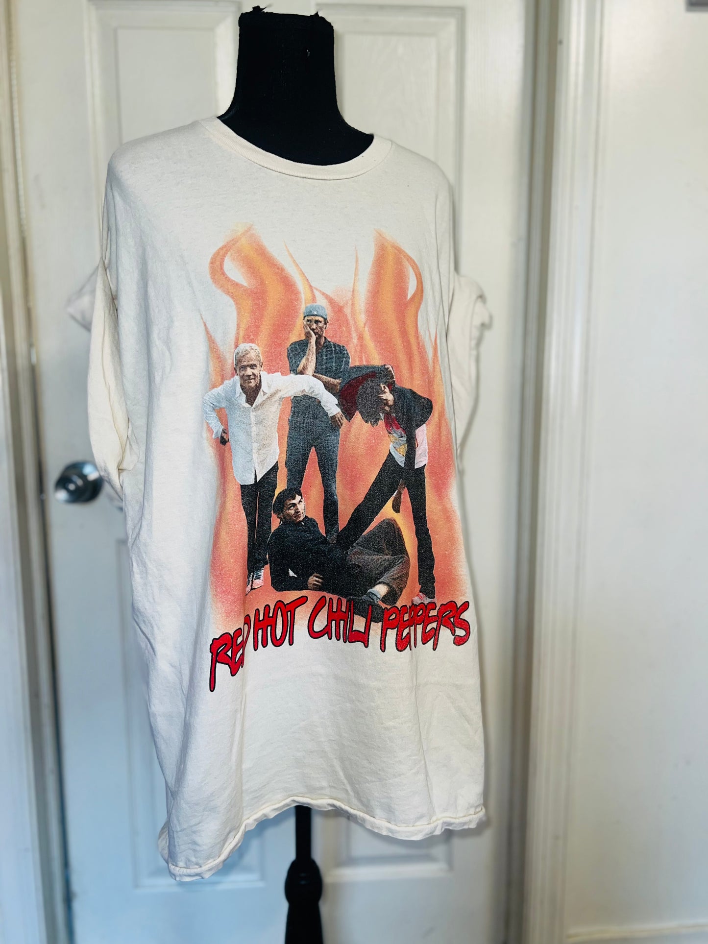 Red Hot Chili Peppers Oversized Distressed Tee
