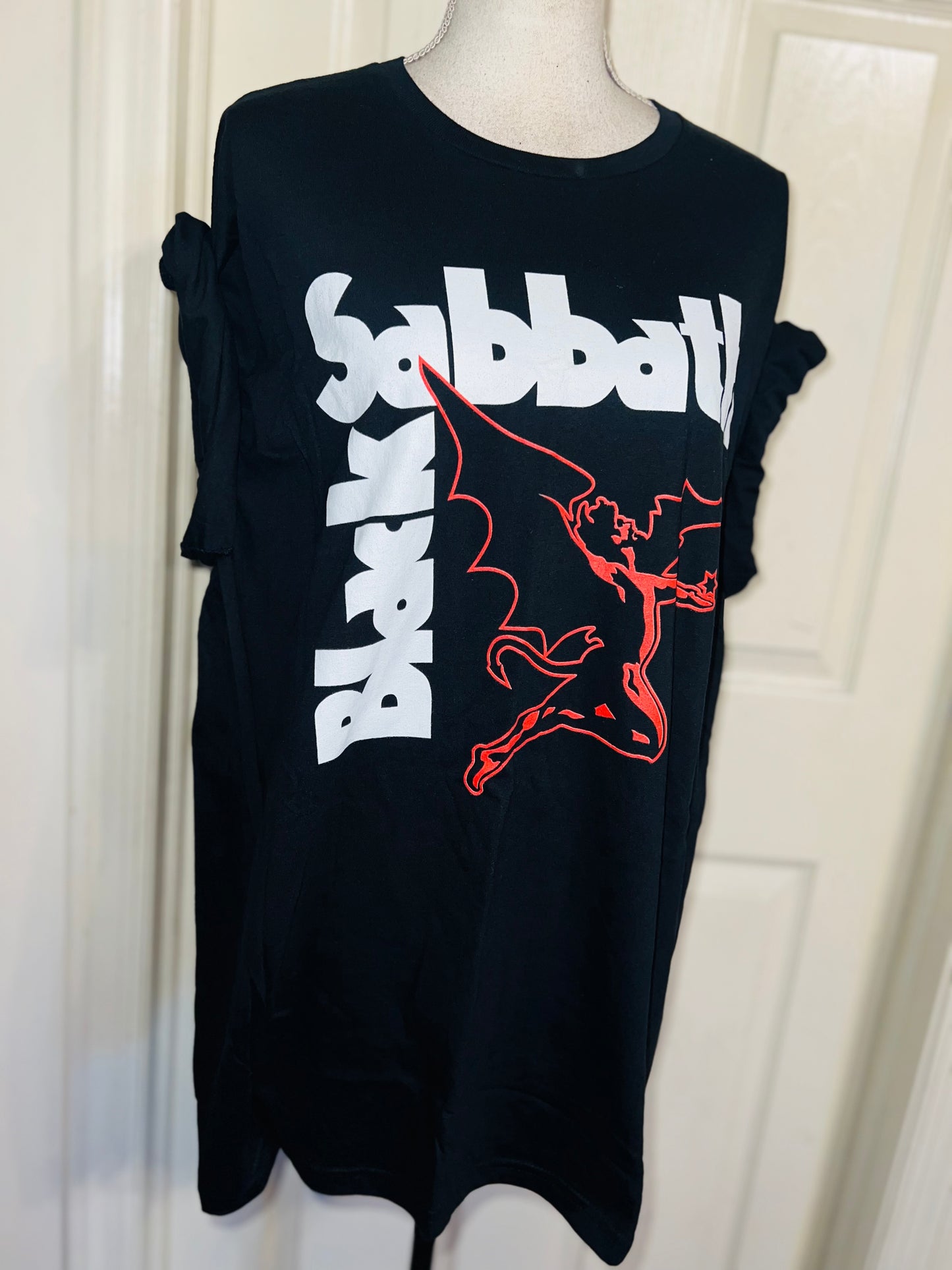 Black Sabbath Oversized Distressed Tee